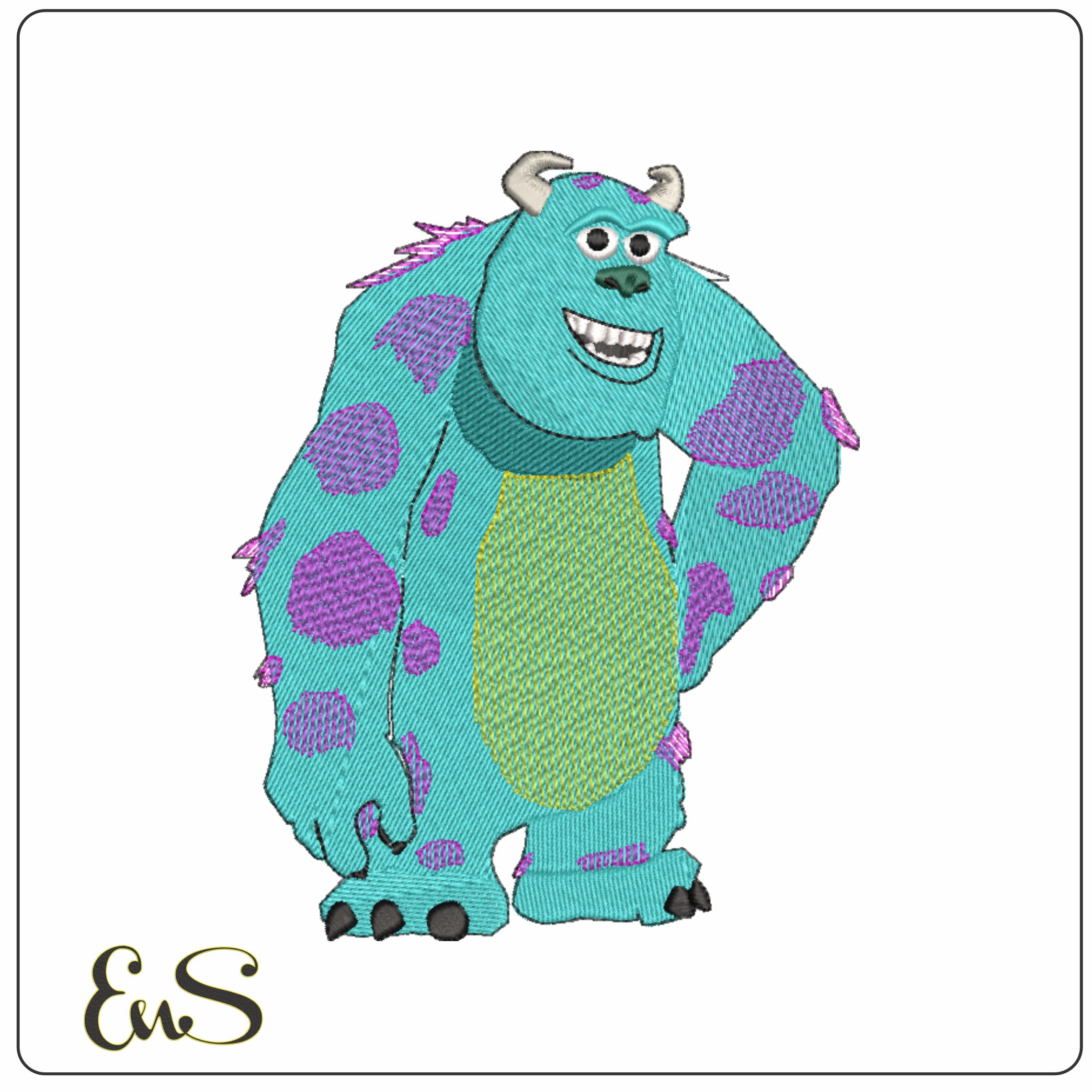 Sulley - Monsters Inc design file - instant download in a frame