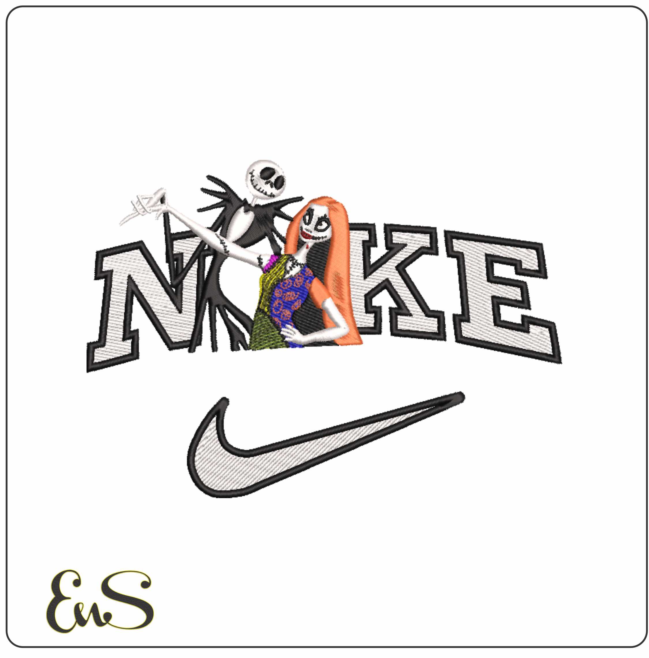 Nike The Night Before Xmas machine embroidery design