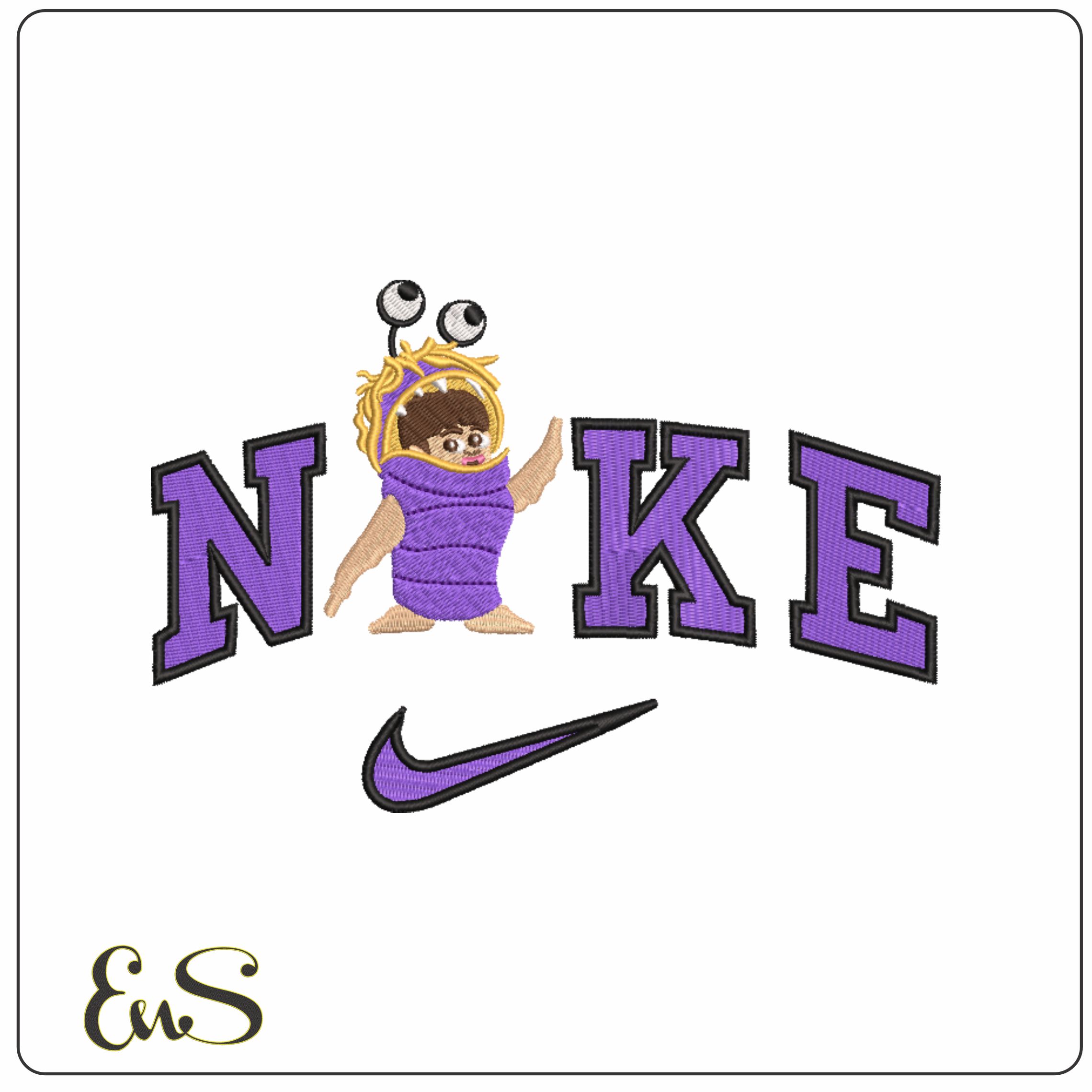Nike Swoosh Boo - Nike Monsters Inc design file - instant download in a frame