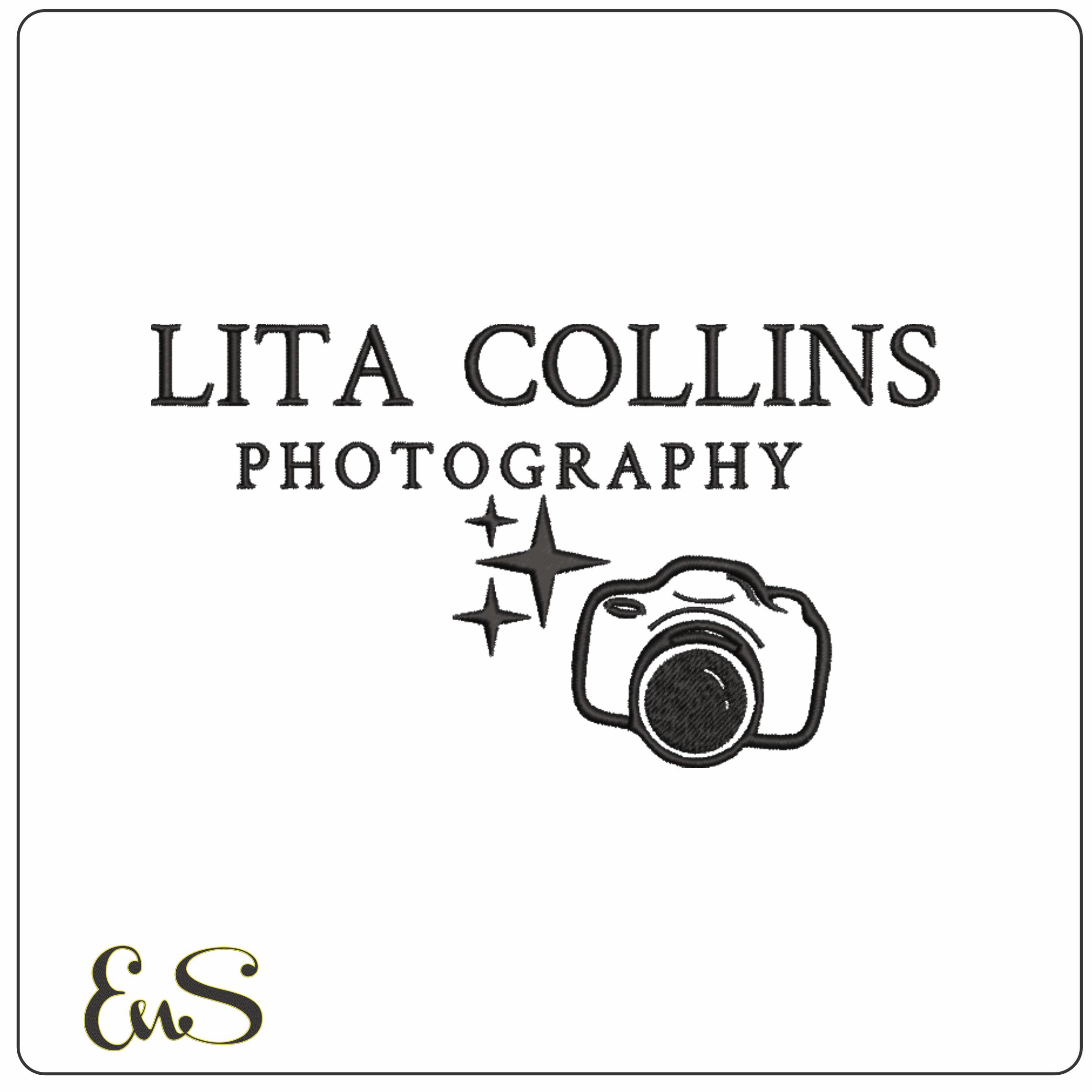 Lita Collins Logo Embroidery design file - instant download