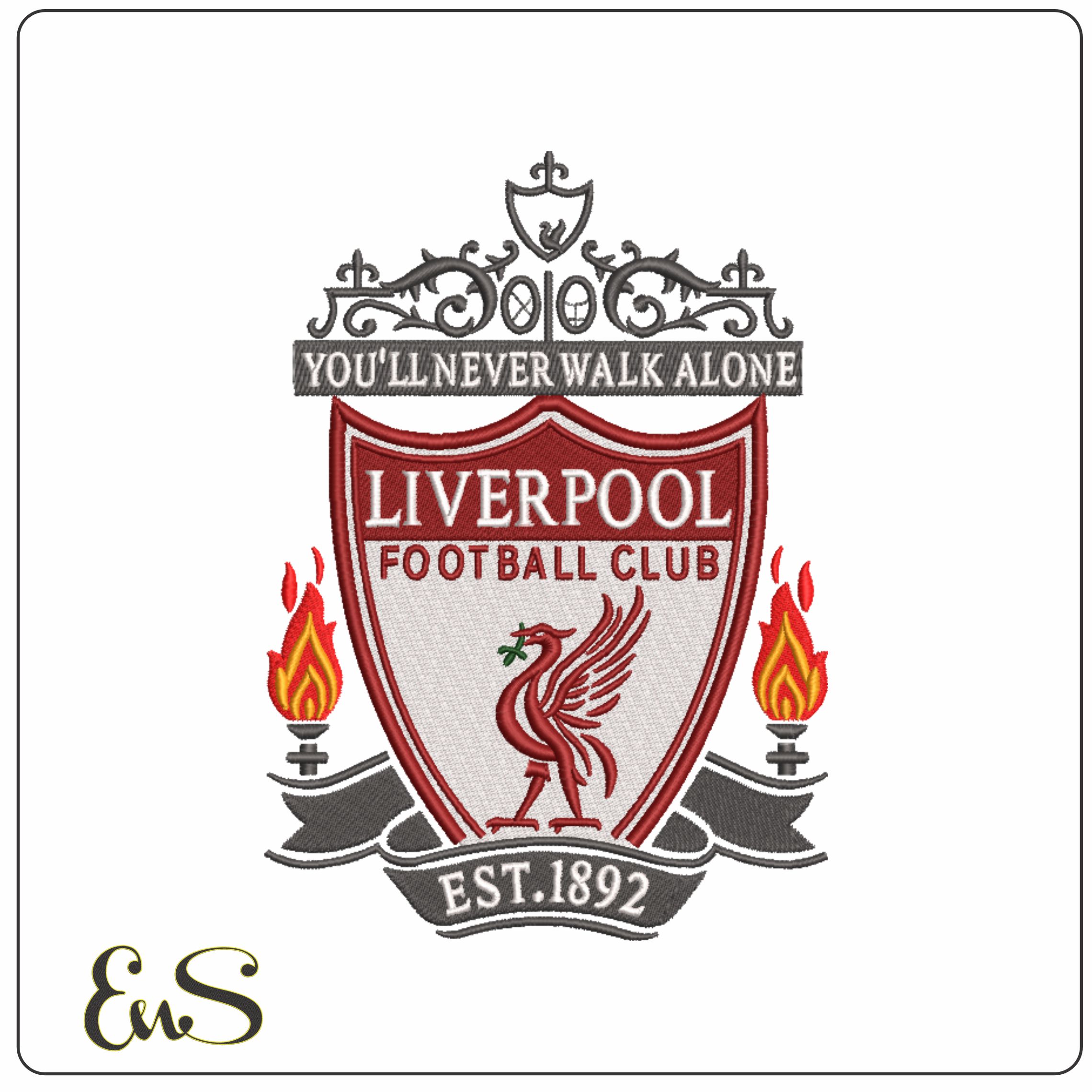 Liverpool Football Club - Anfield - Premier League embroidery design file - instant download