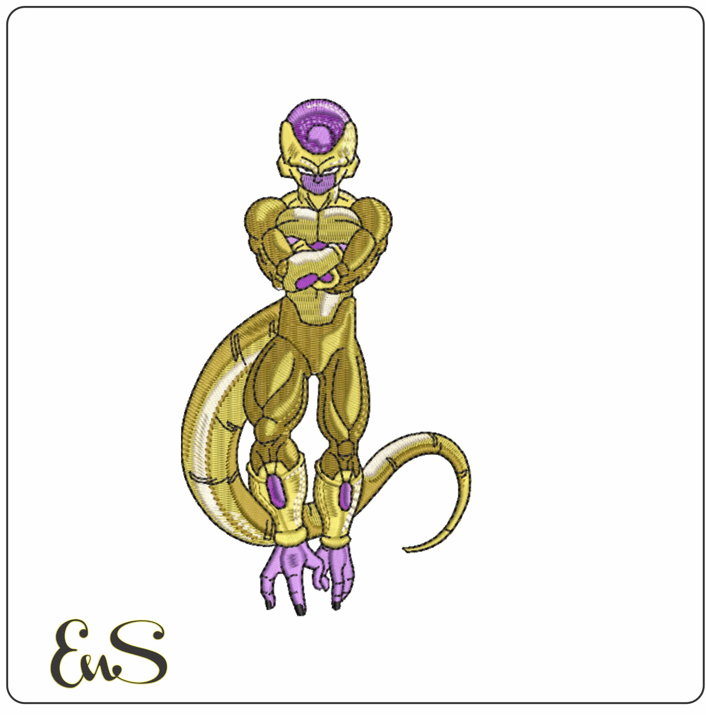 Golden Freiza - Dragon Ballz - Nike design file - instant download