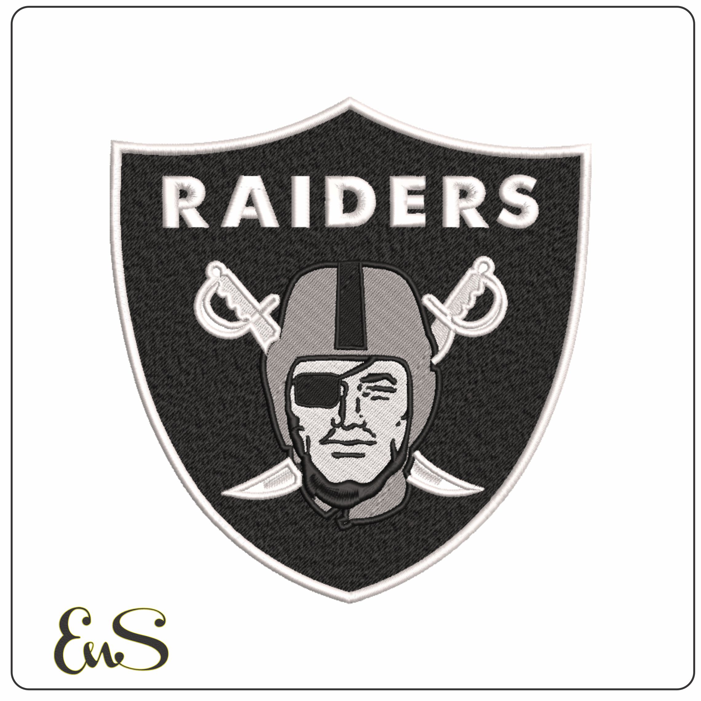 Las Vegas Raiders Outlined White NFL embroidery design -Allegiant Stadium football embroidery machine pattern file - instant download