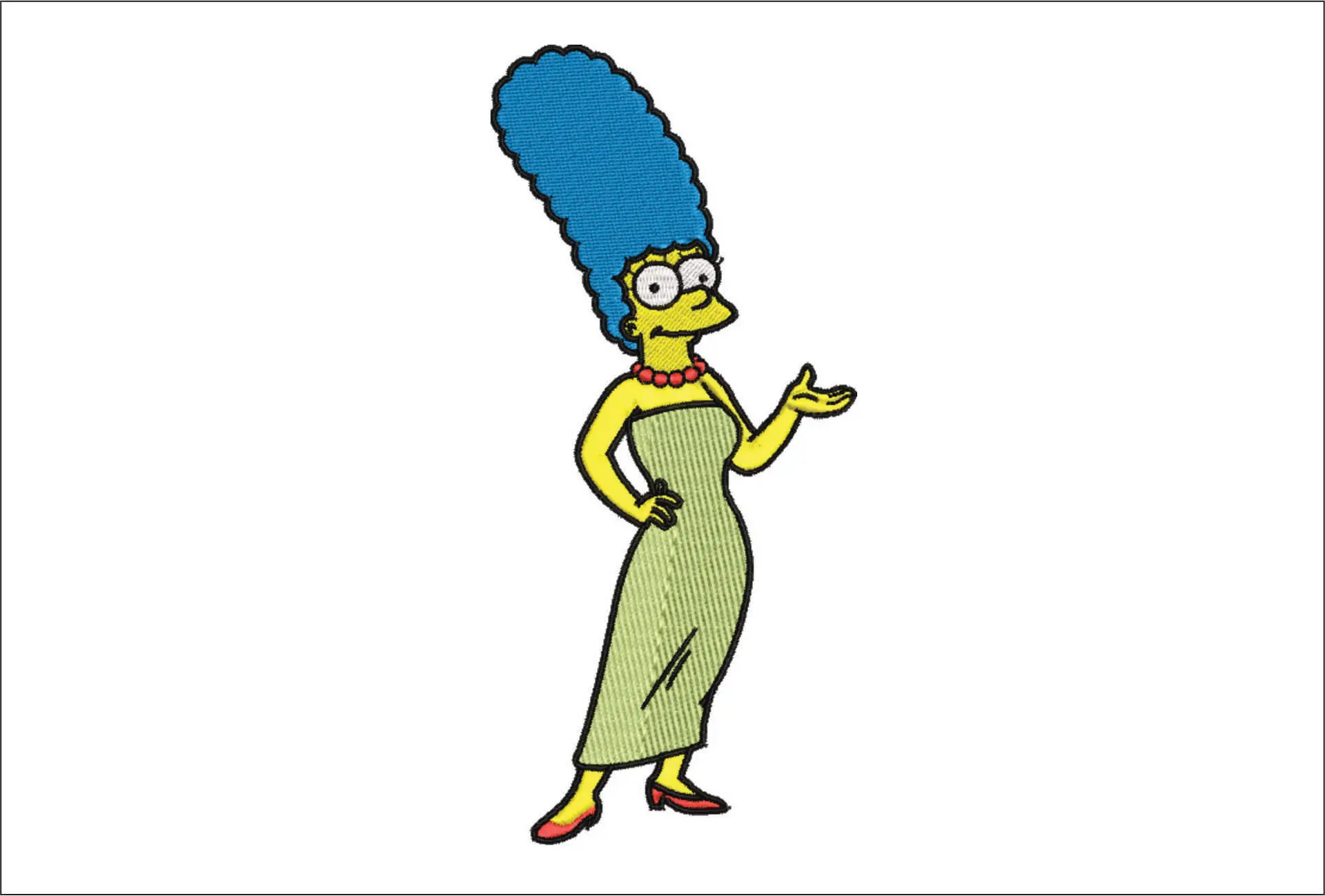 Marge Simpson - Nike embroidery design file - instant download