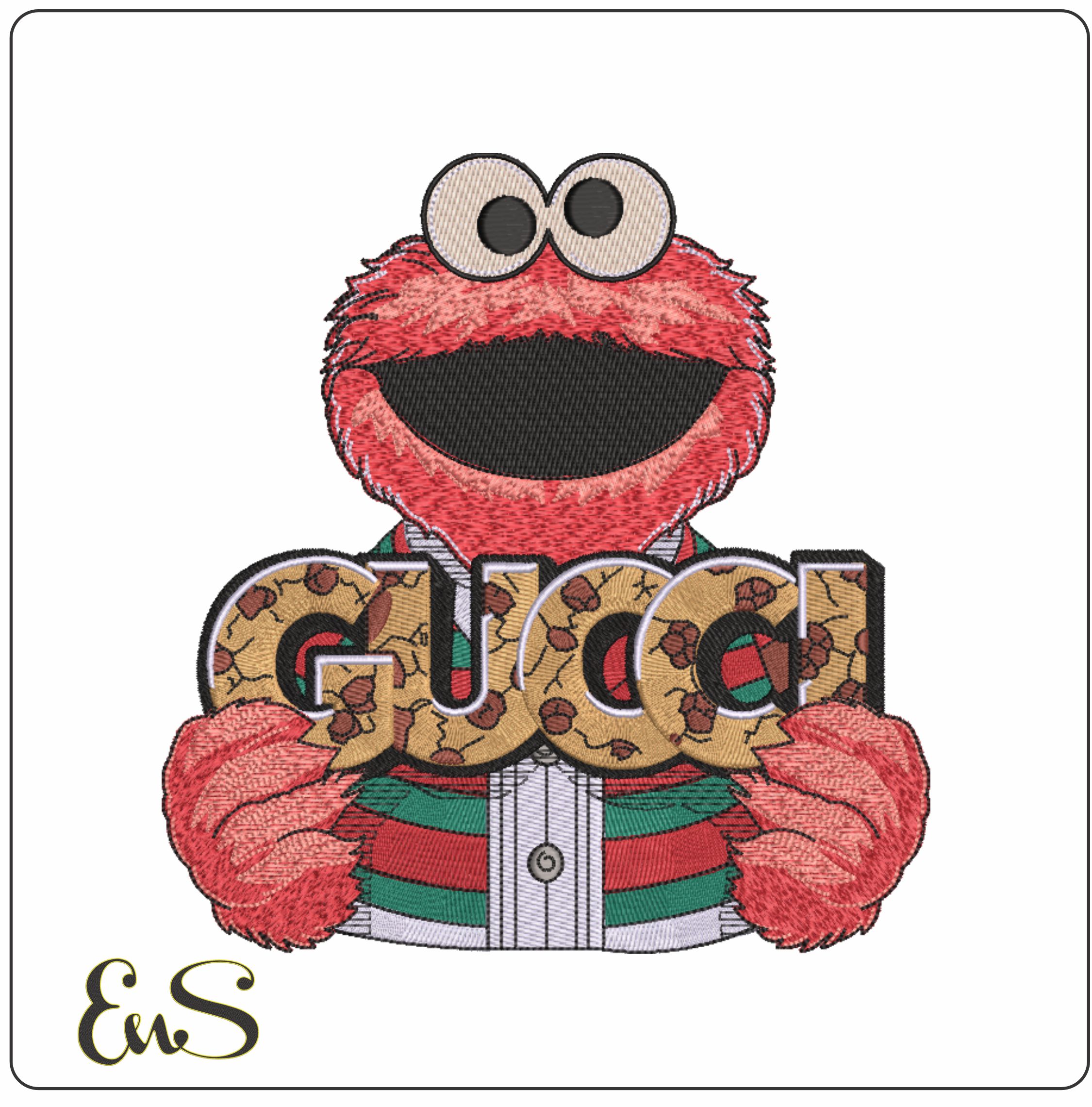 Gucci Elmo - embroidery design file - instant download