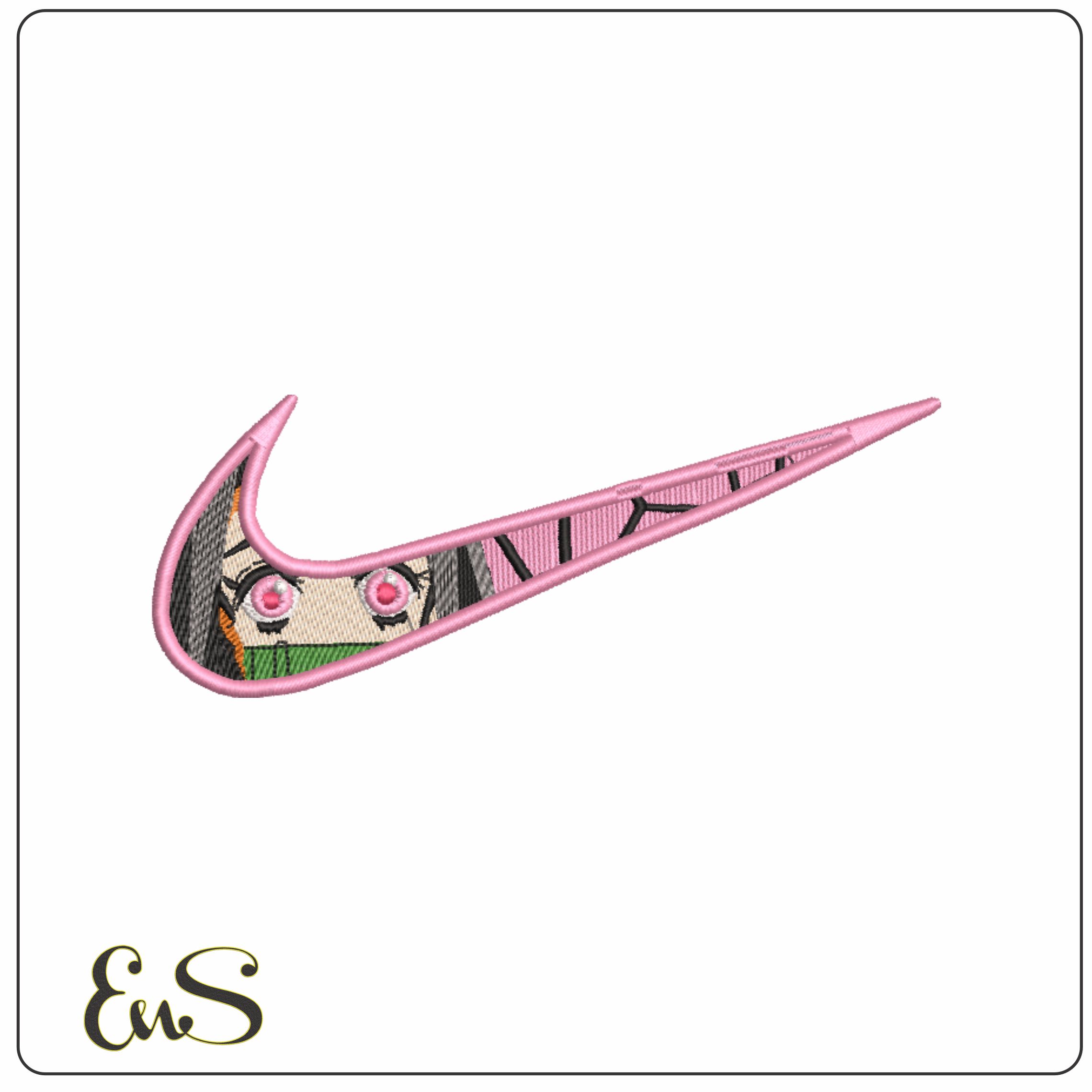 Nike eyes - Anime - Nike embroidery design - instant download