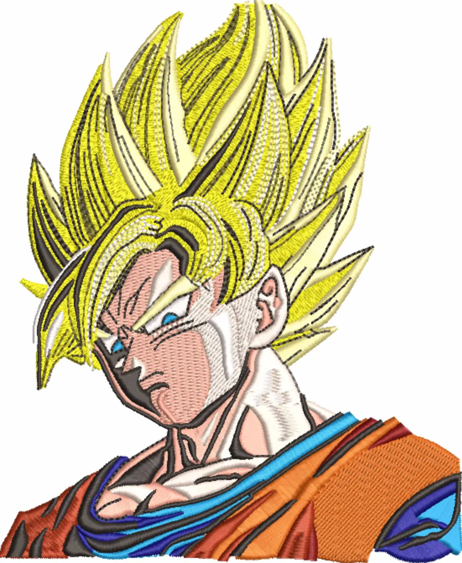 Goku Dragon Ballz - Anime - Nike embroidery design - instant download