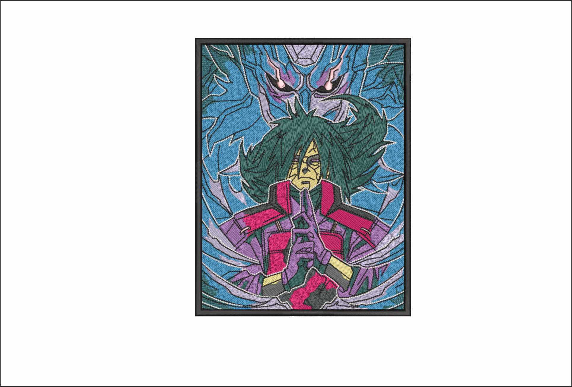 Madara Uchiha - Anime - Nike embroidery design - instant download