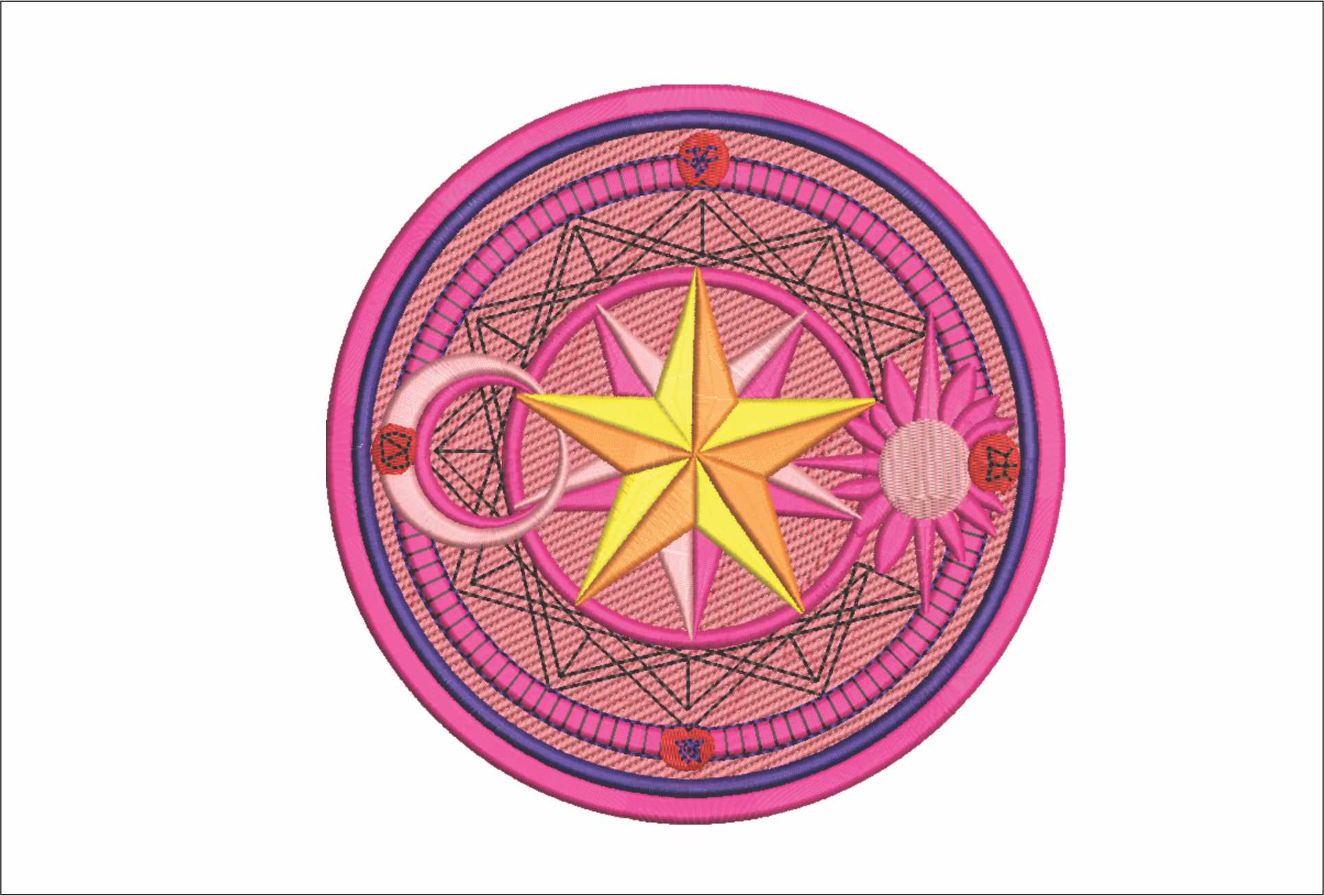 Sakura Magic Circle Sailor Moon - Anime - Nike embroidery design - instant download