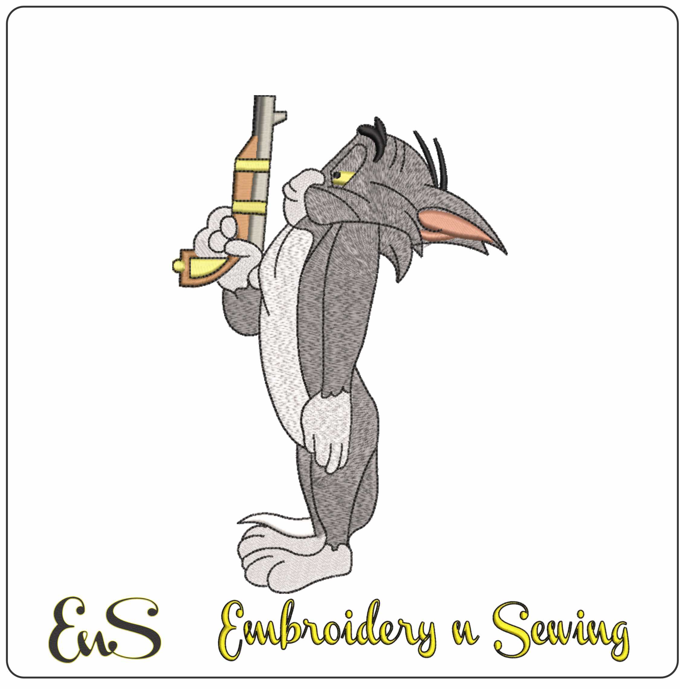 Tom Duel - Cartoon - Nike embroidery design - instant download