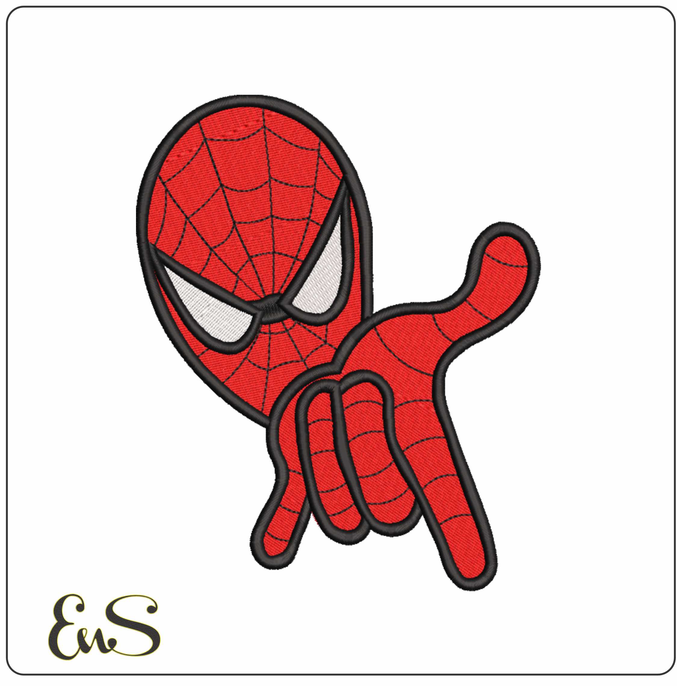 Spiderman Shooting Pose - Marvel Comics - Nike embroidery design file - instant download