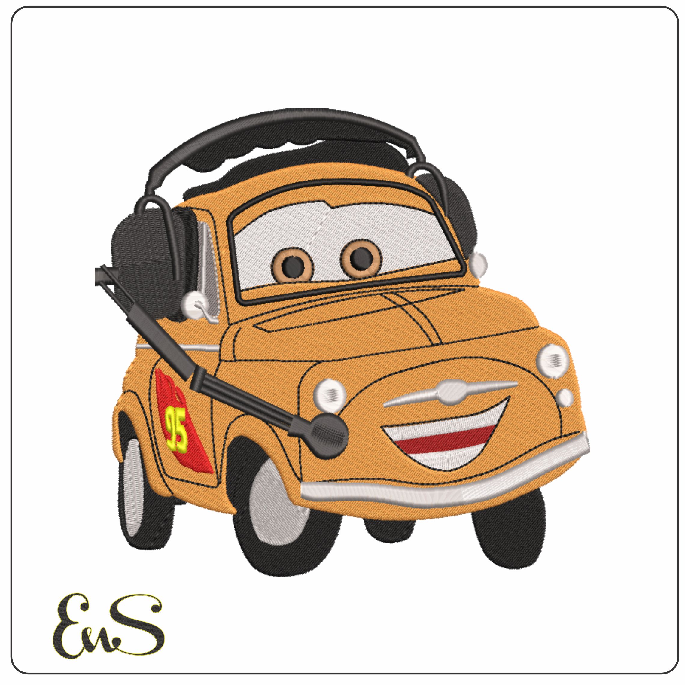 Cars - Luigi - Nike embroidery design file - instant download