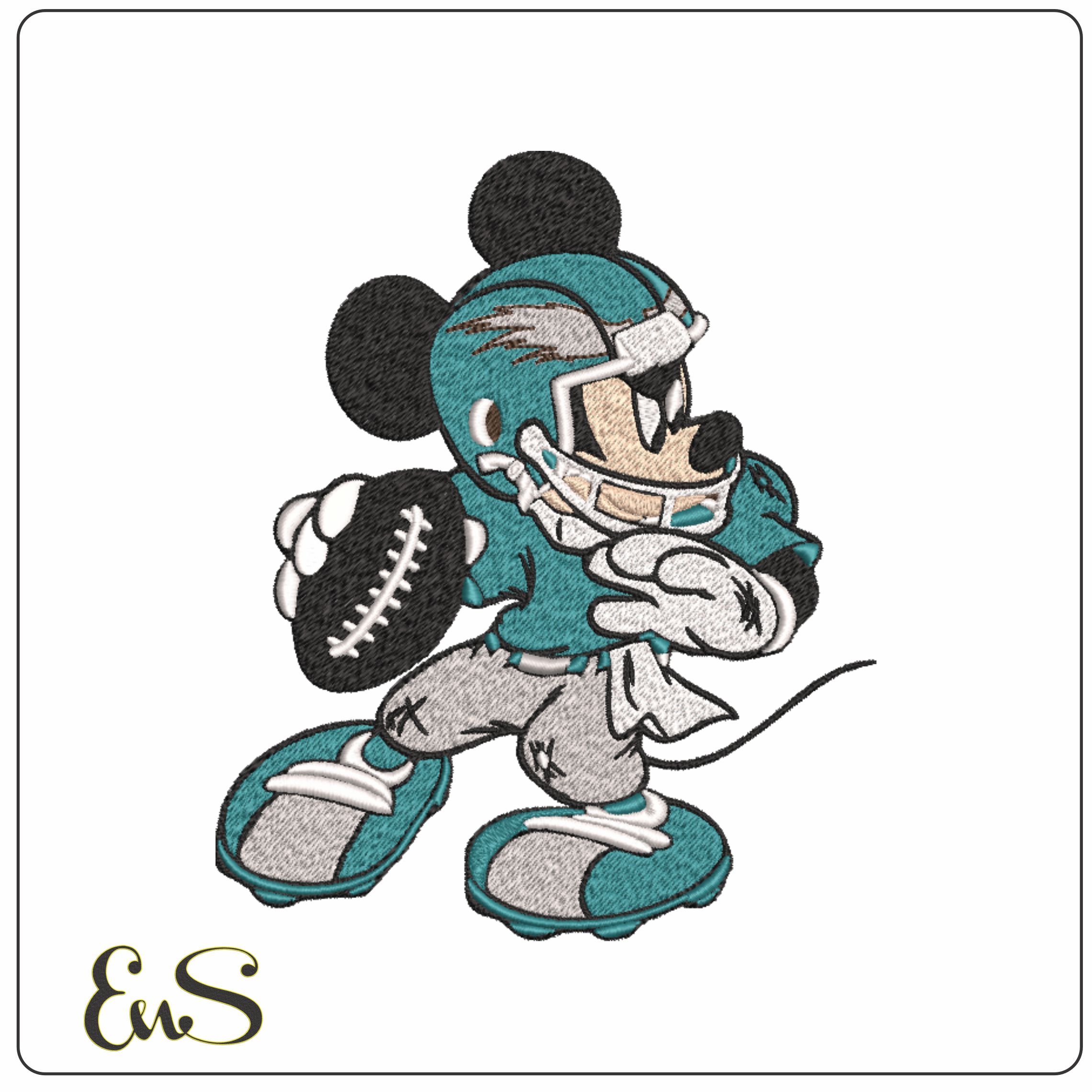 Philadelphia Eagles Mickey Mouse - NFL embroidery design file - instant download