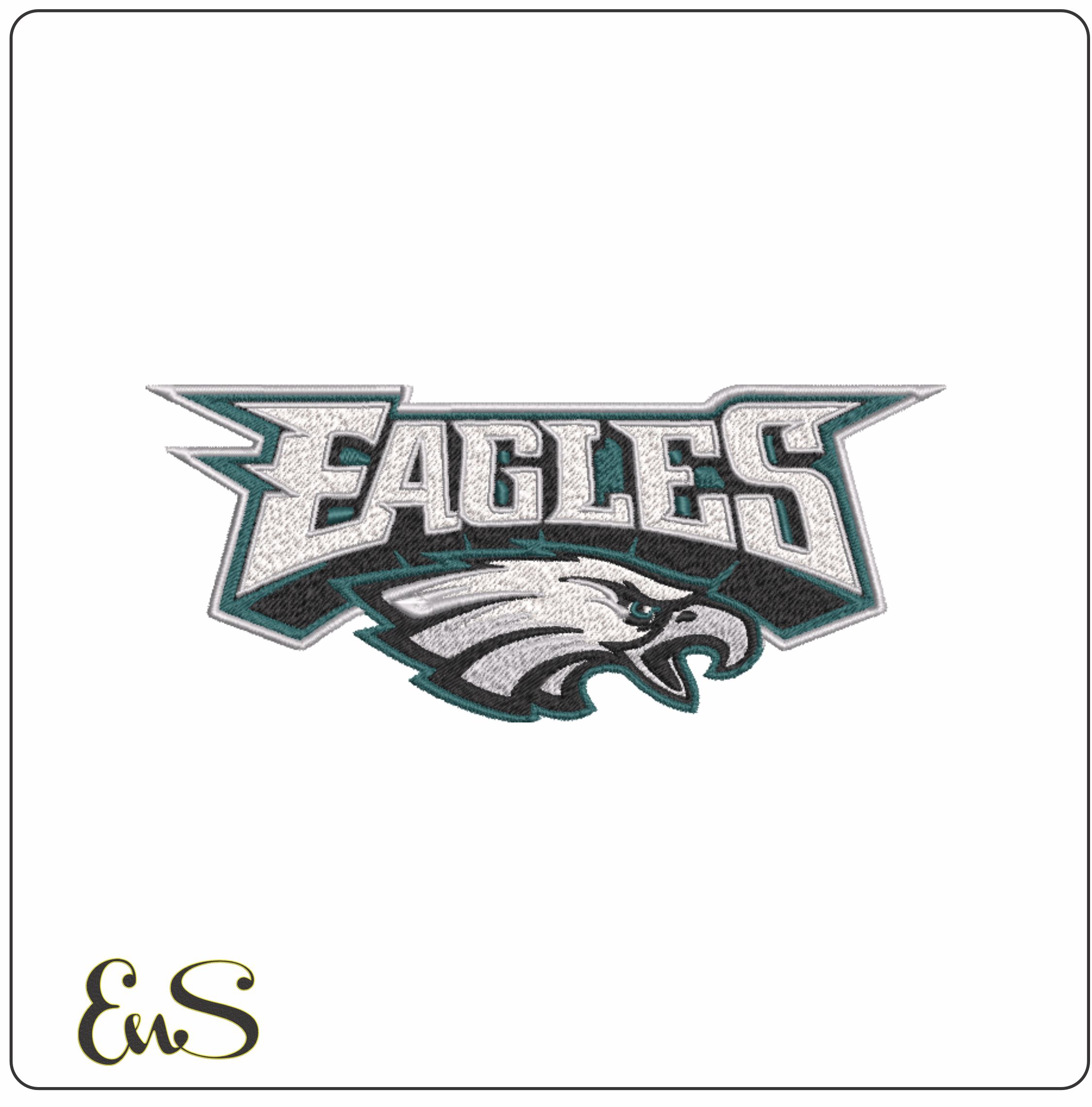 Philadelphia Eagles Logo - NFL embroidery design file - instant download