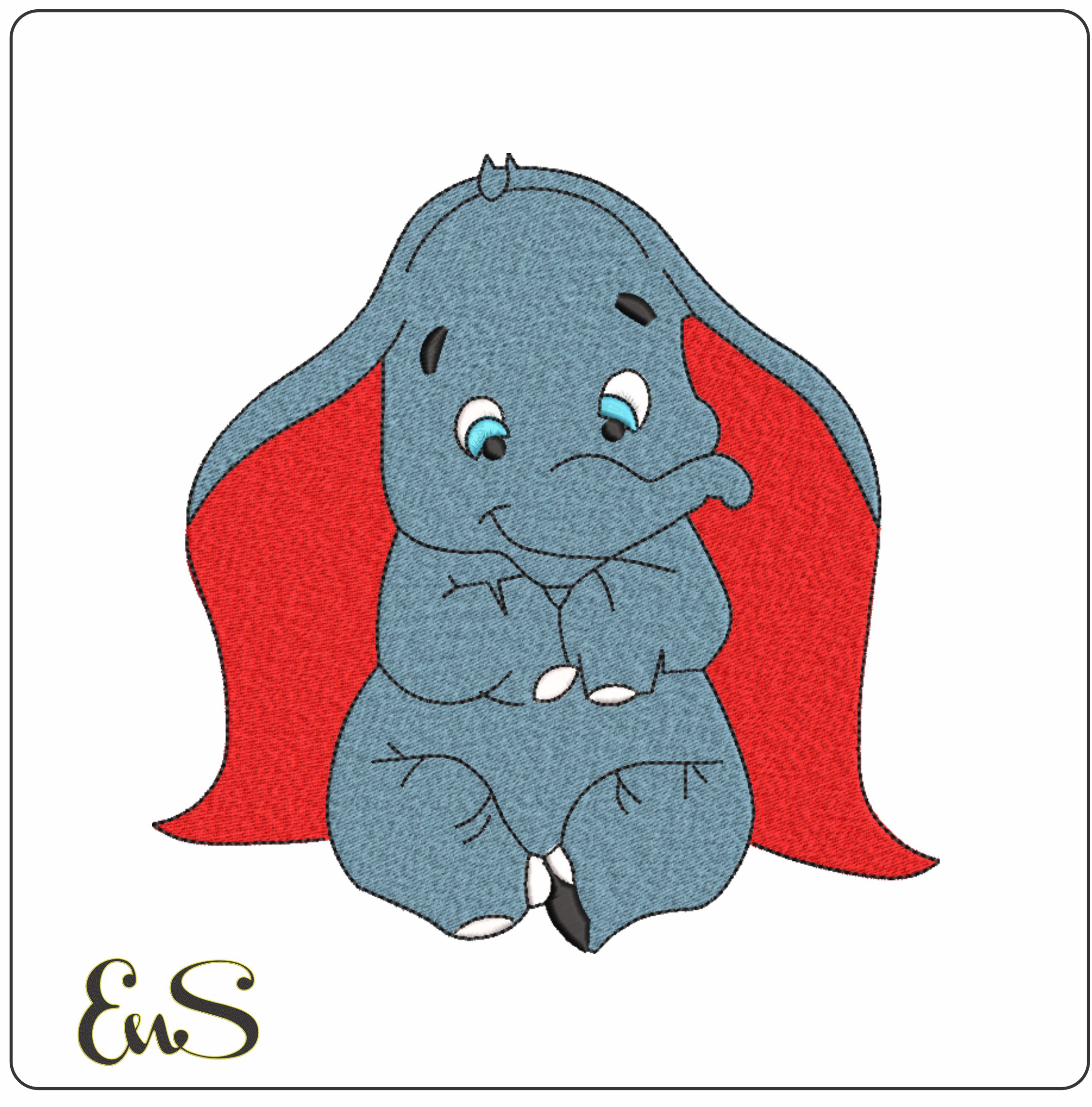 Disney Dumbo - Nike Cartoon embroidery design file - instant download