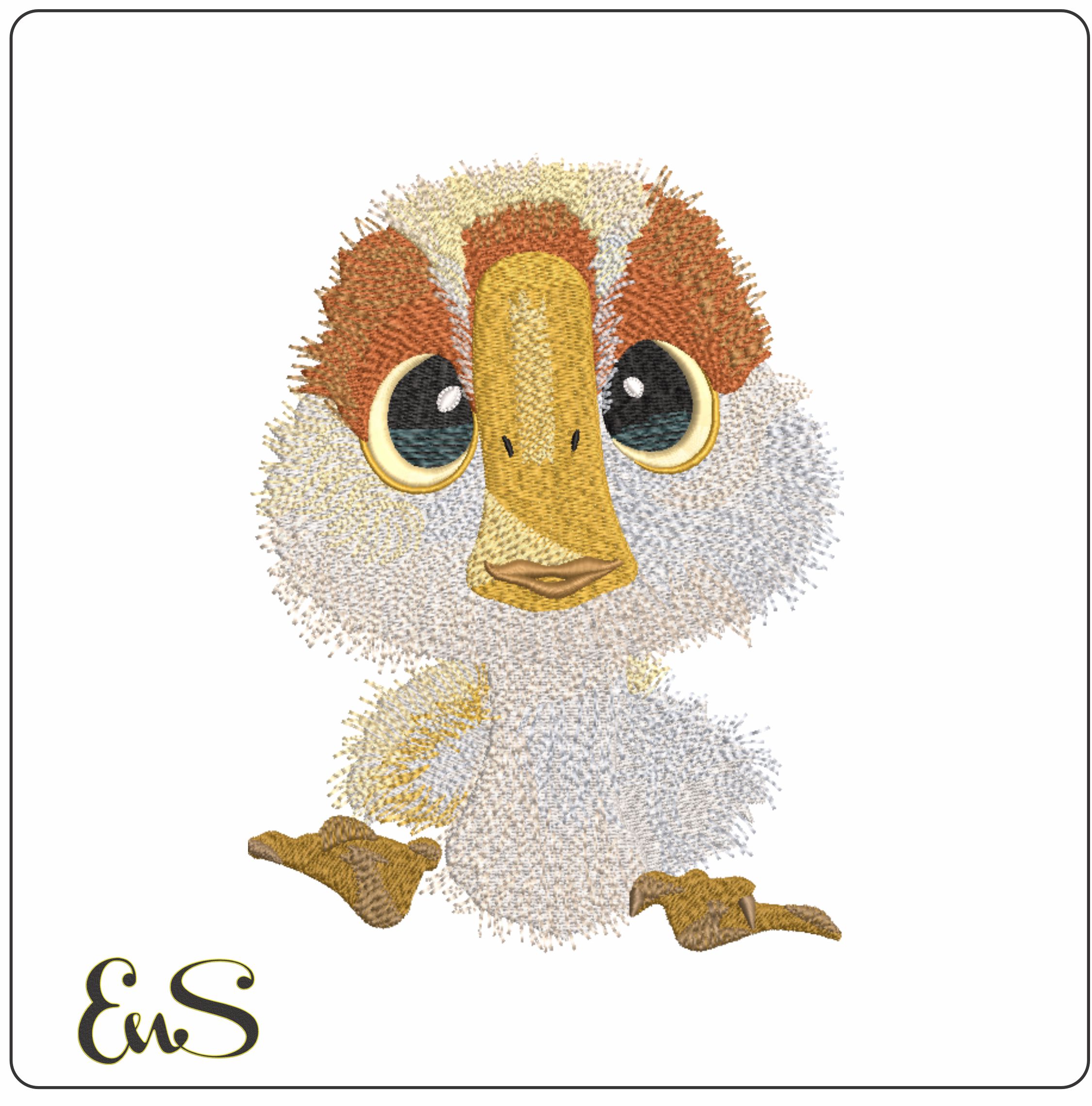 Brightbill baby goose from The Wild Robot - Cartoon embroidery designs - embroidery file - instant download