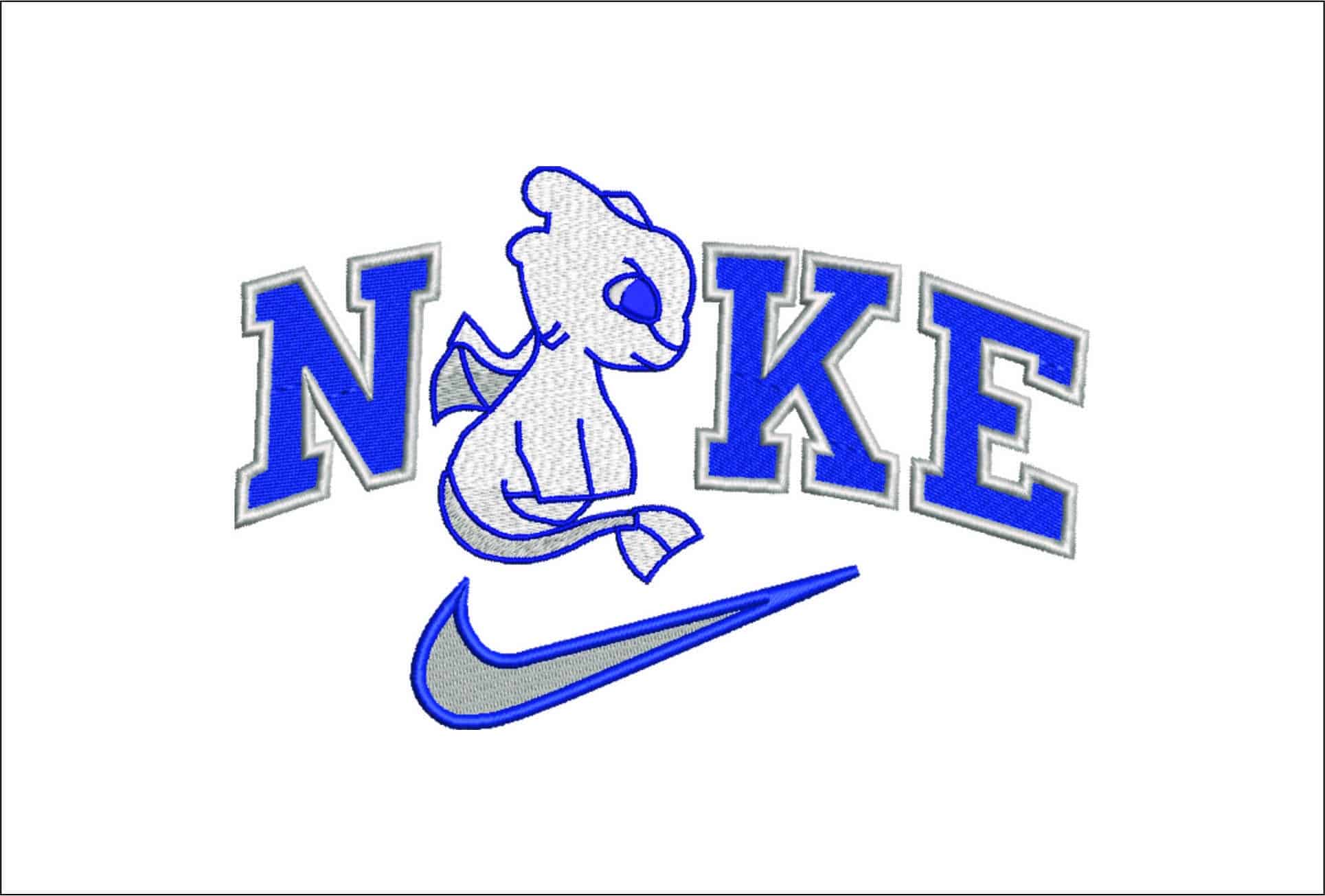 Nike Swoosh Light Fury - How to train a Dragon - Nike Disney Cartoon embroidery design file - instant download