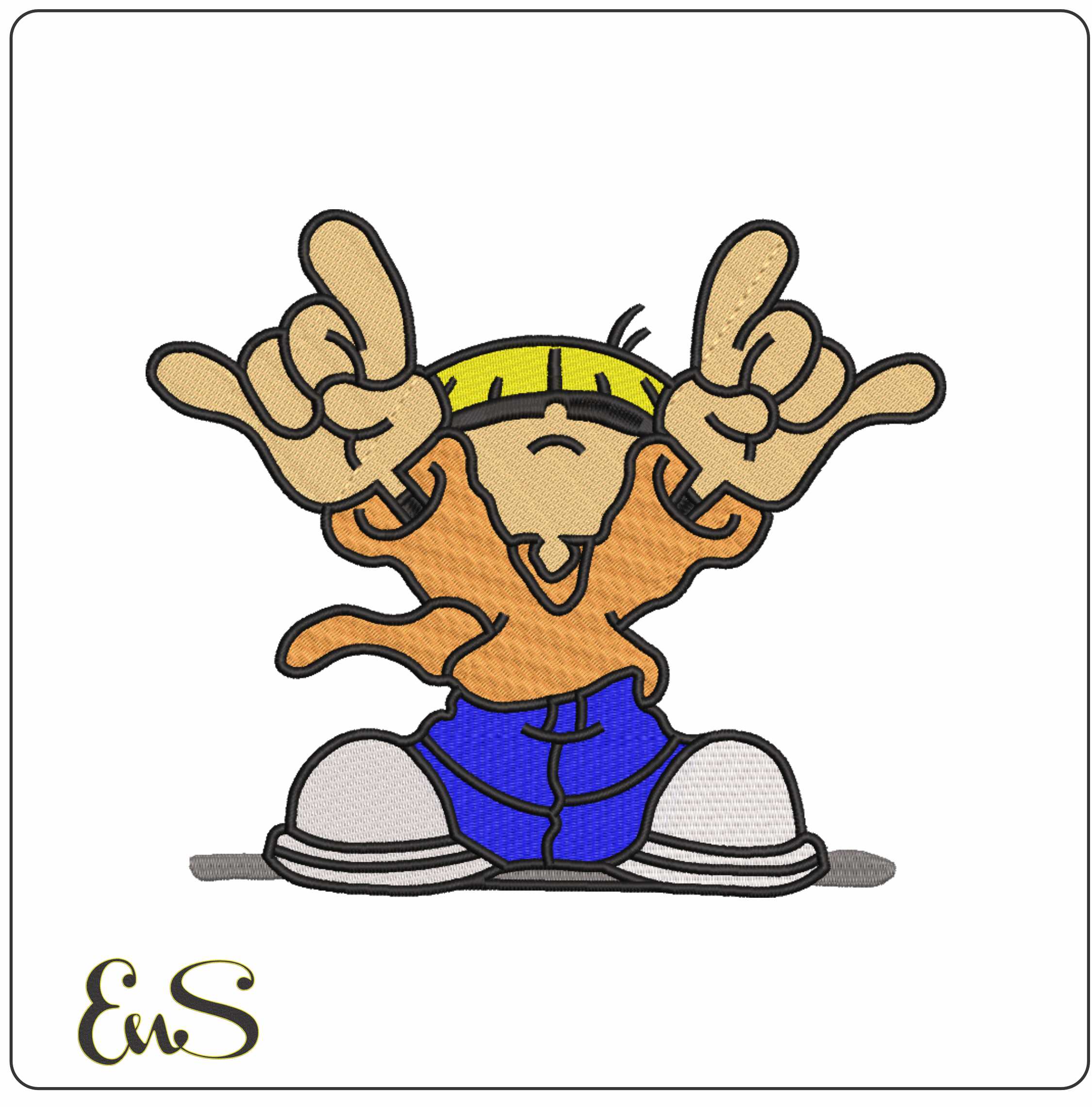 Numbuh 4 - Kid Next Door - Nike Cartoon embroidery design file - instant download