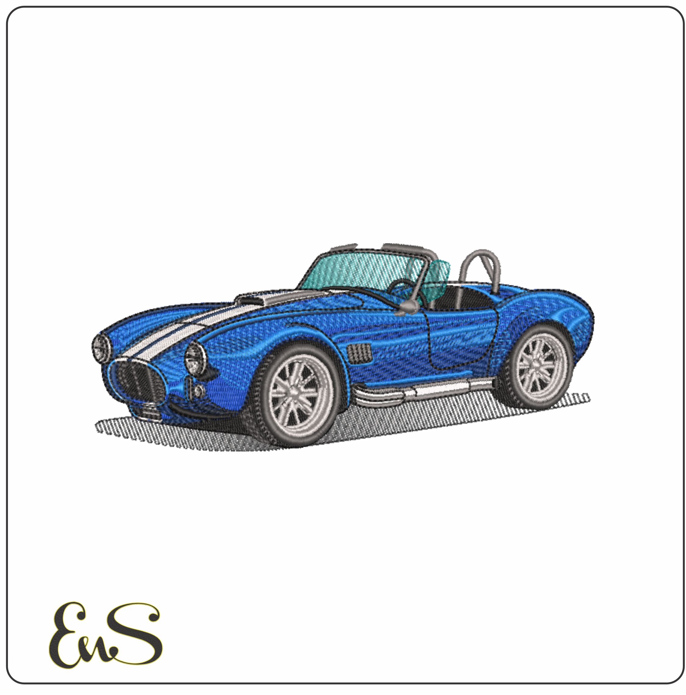 Shelby AC Cobra - Nike Car embroidery design file - instant download
