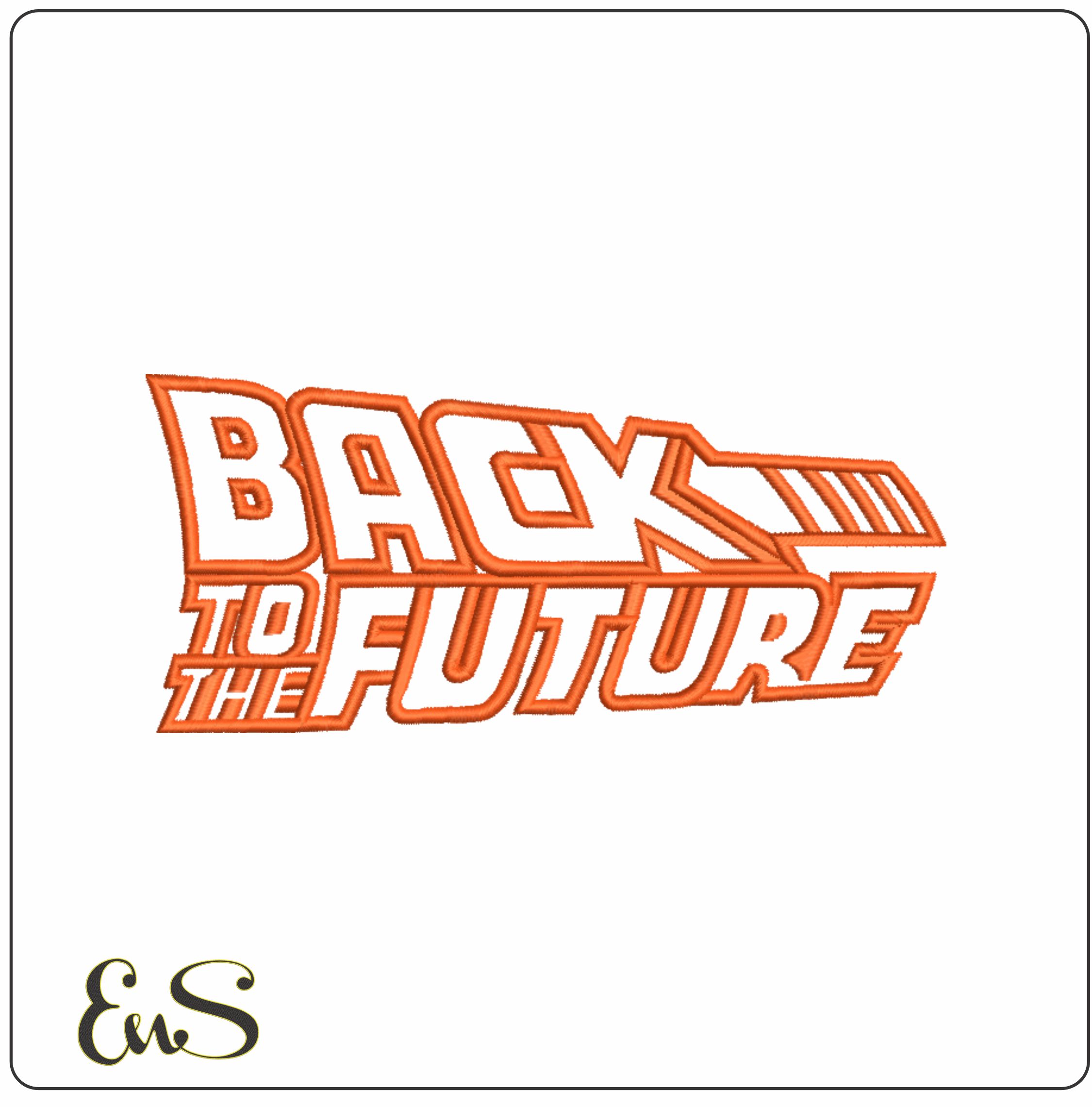 Back to the Future - Nike Car embroidery design - instant download