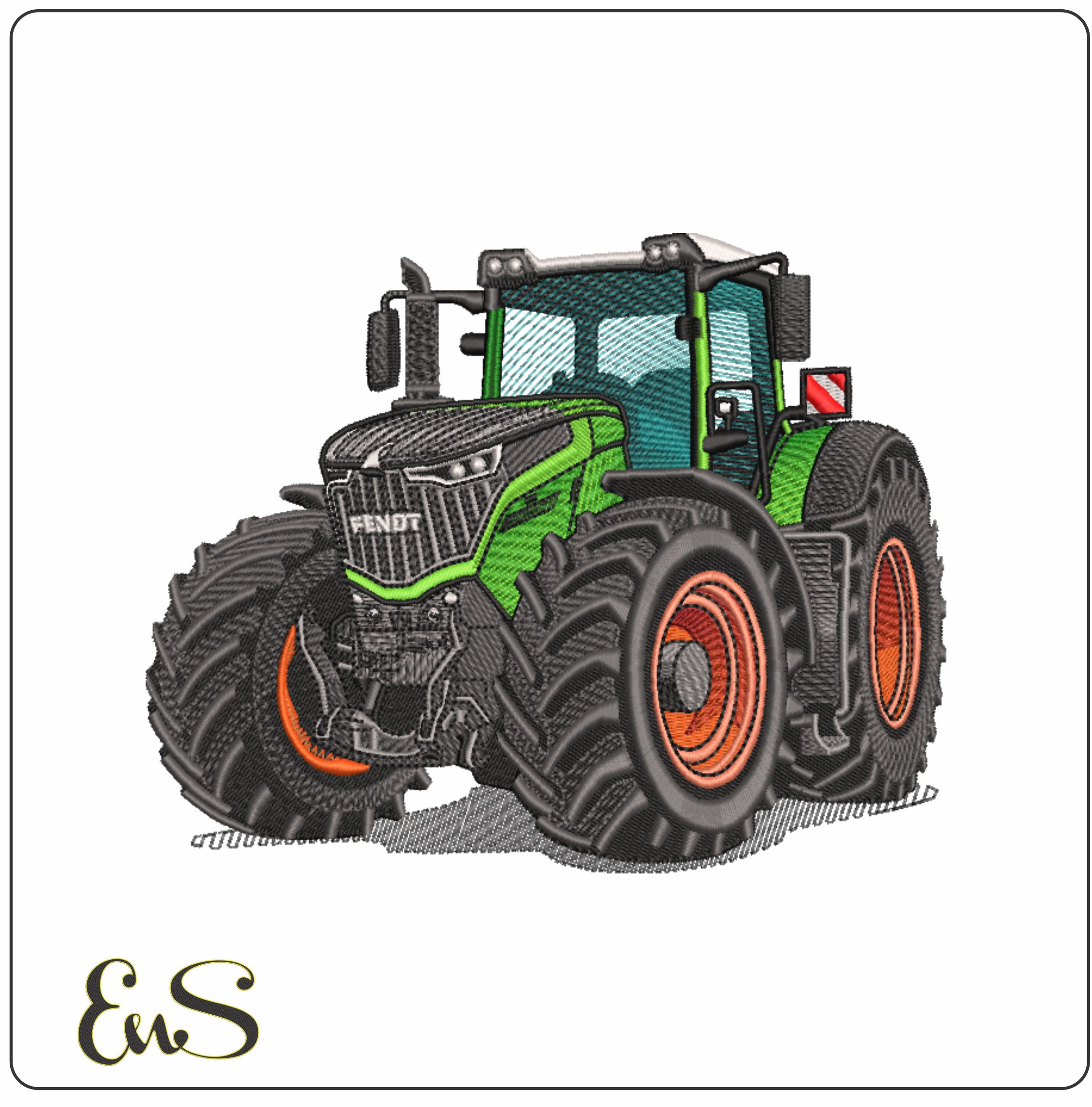 Fendt Tractor- Swoosh - Nike Car embroidery design - instant download