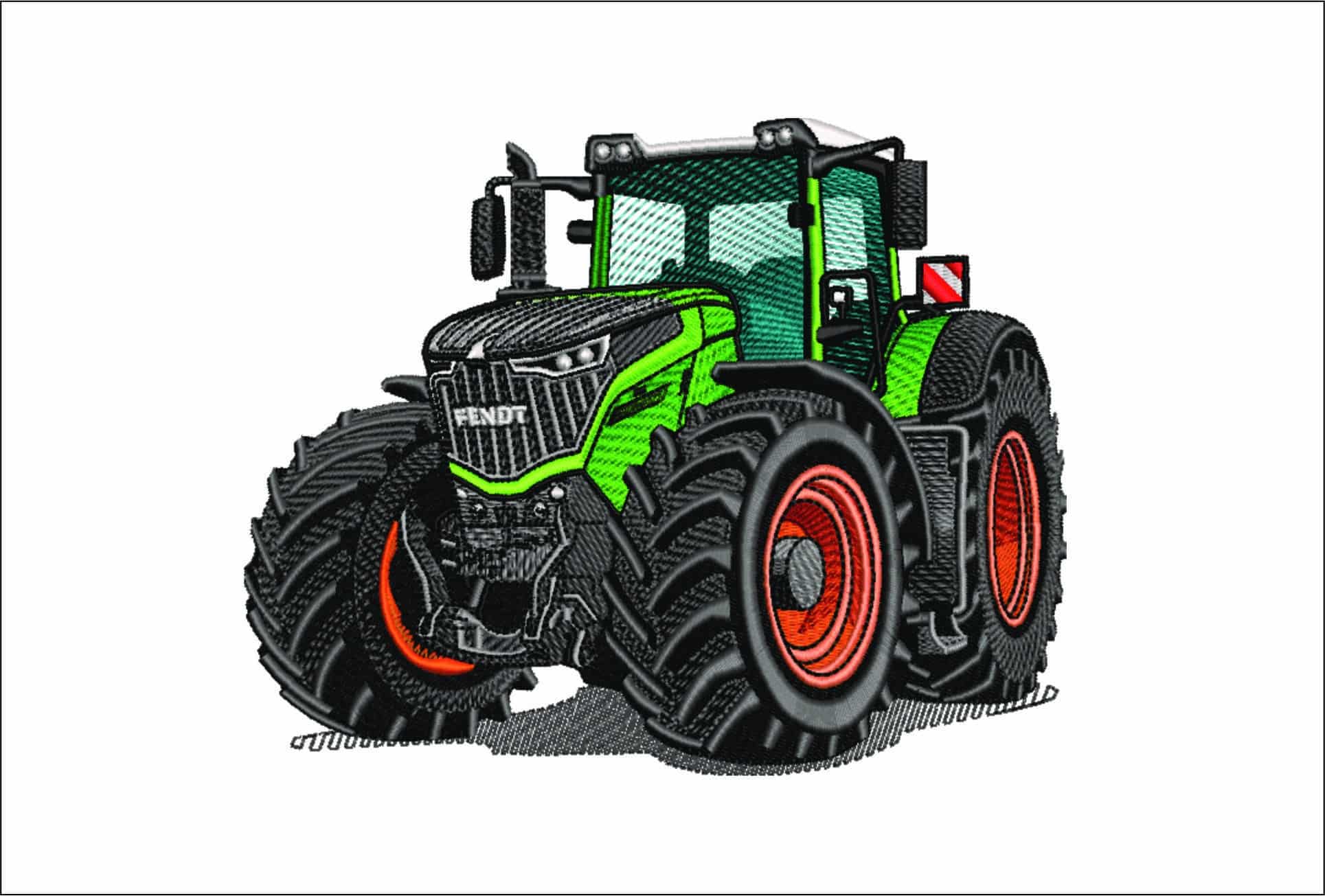 Fendt Tractor- Swoosh - Nike Car embroidery design - instant download
