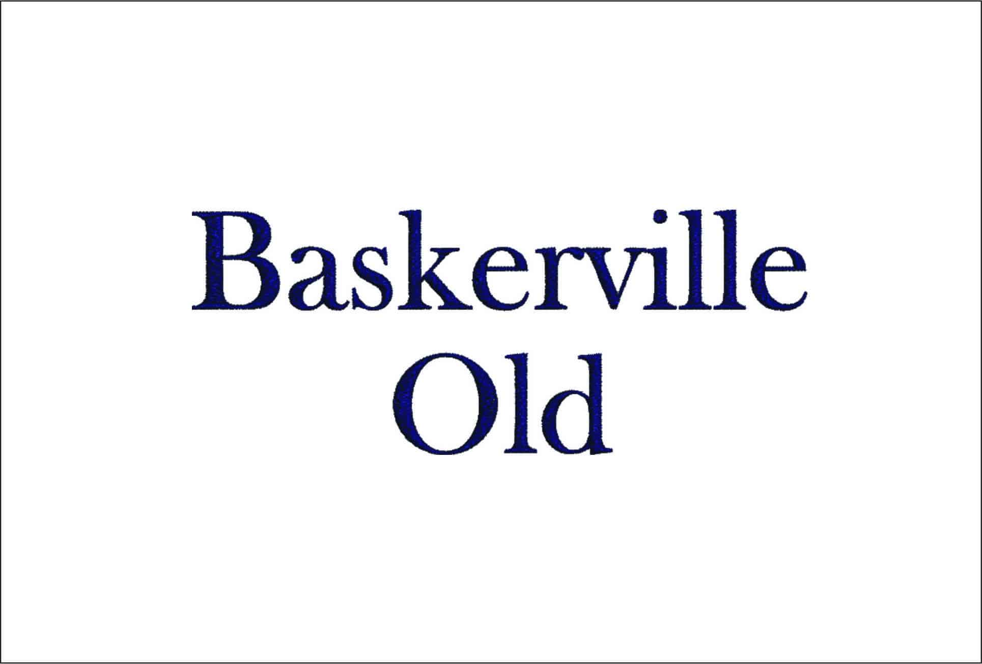 Baskerville Old Font Embroidery Font Set - 0.5" 1" 1.5" 2" 2.5" 3"  - Machine Embroidery Alphabet Font - instant download