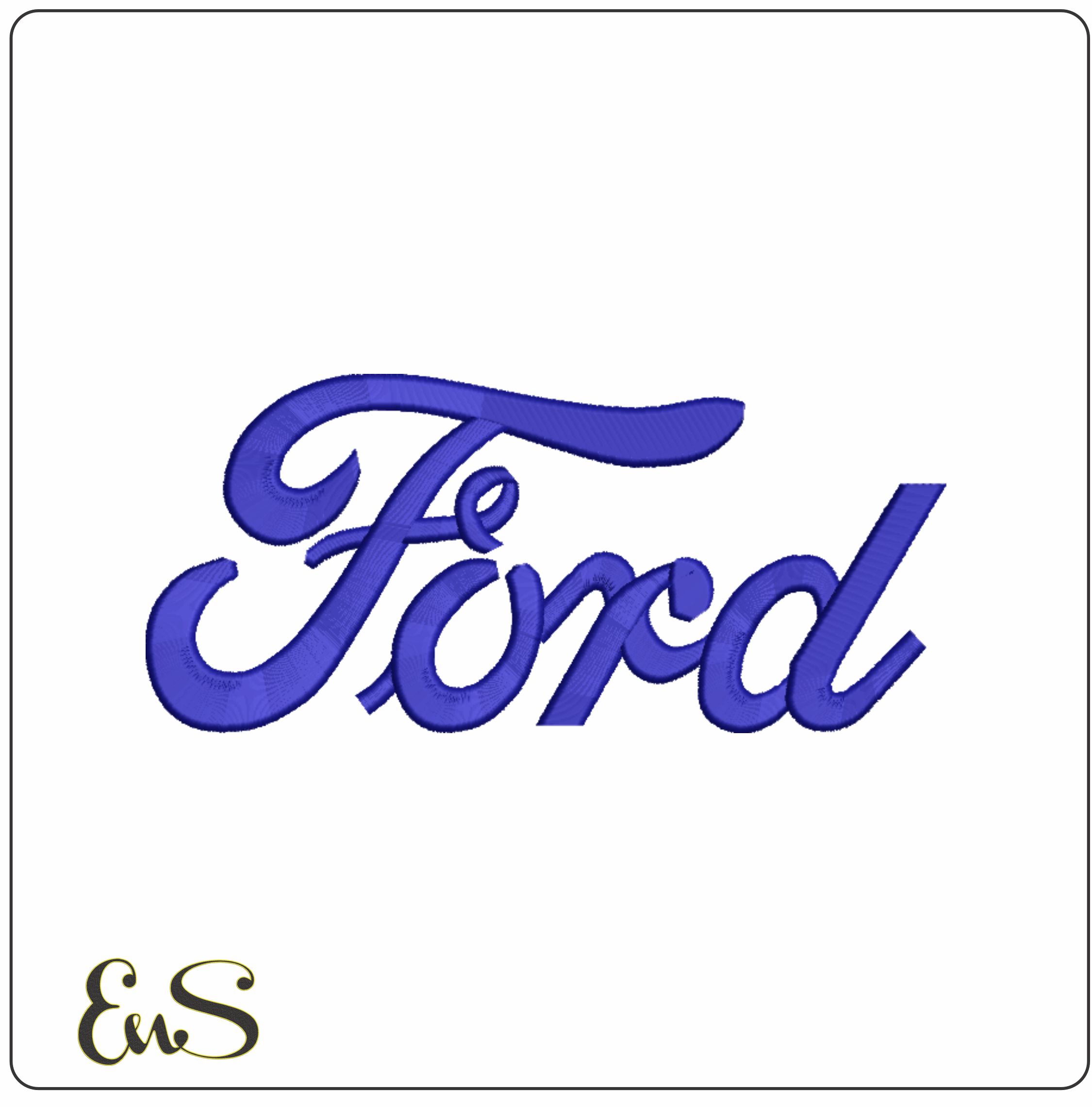 Ford Logo - Swoosh - Nike Car embroidery design - instant download