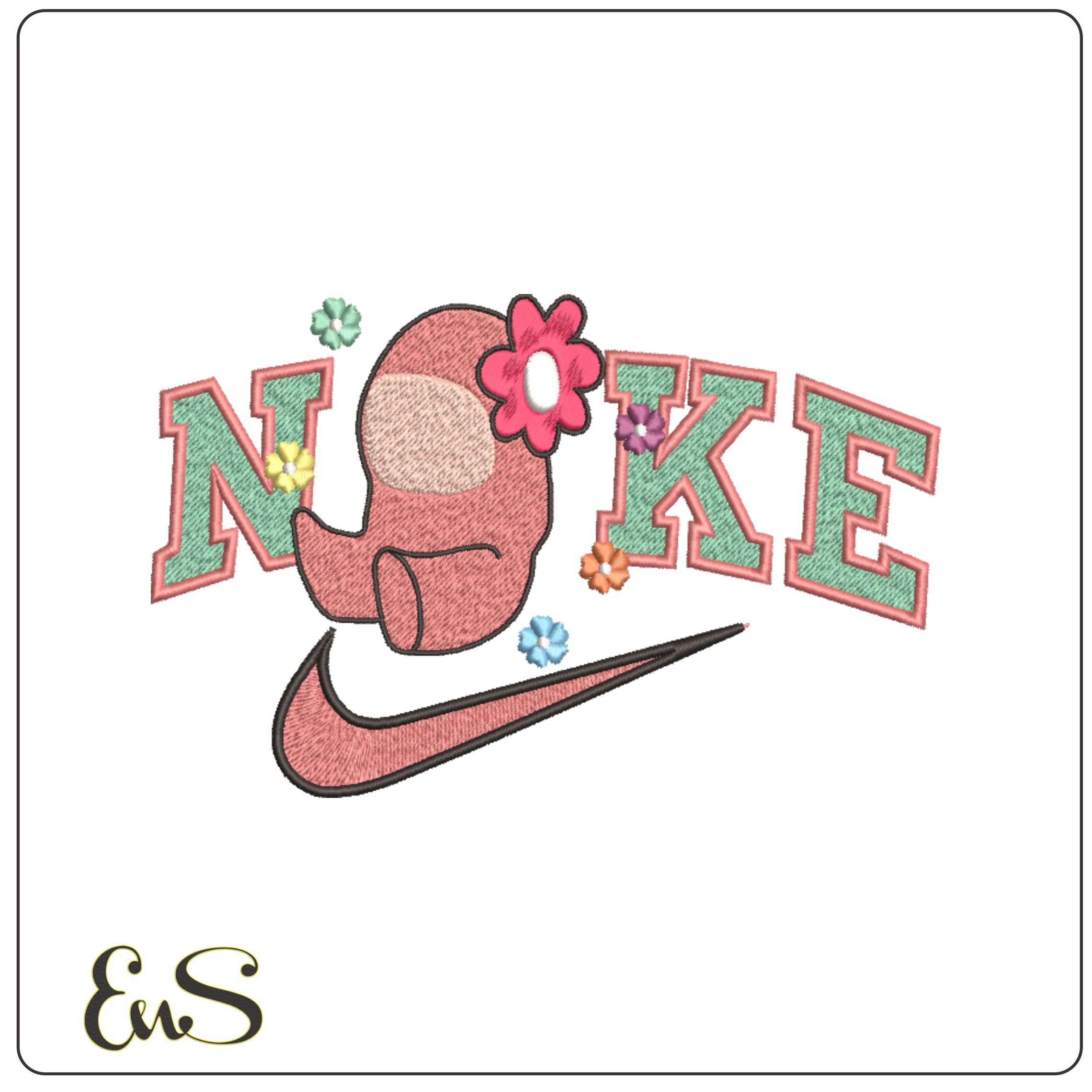 Nike Swoosh Among Us - Nike embroidery design file - instant download