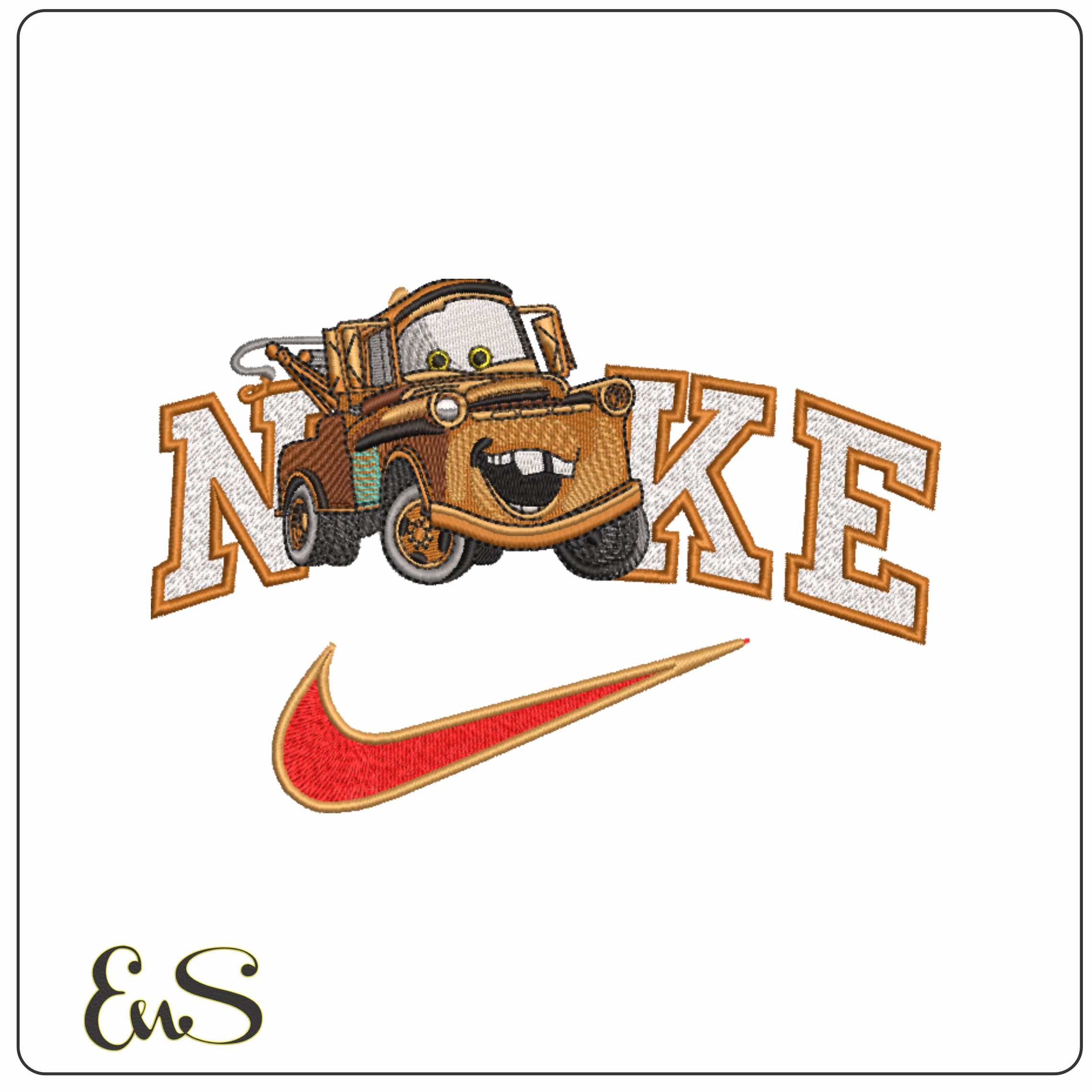 Nike Mater Cars- Nike embroidery design file - instant download