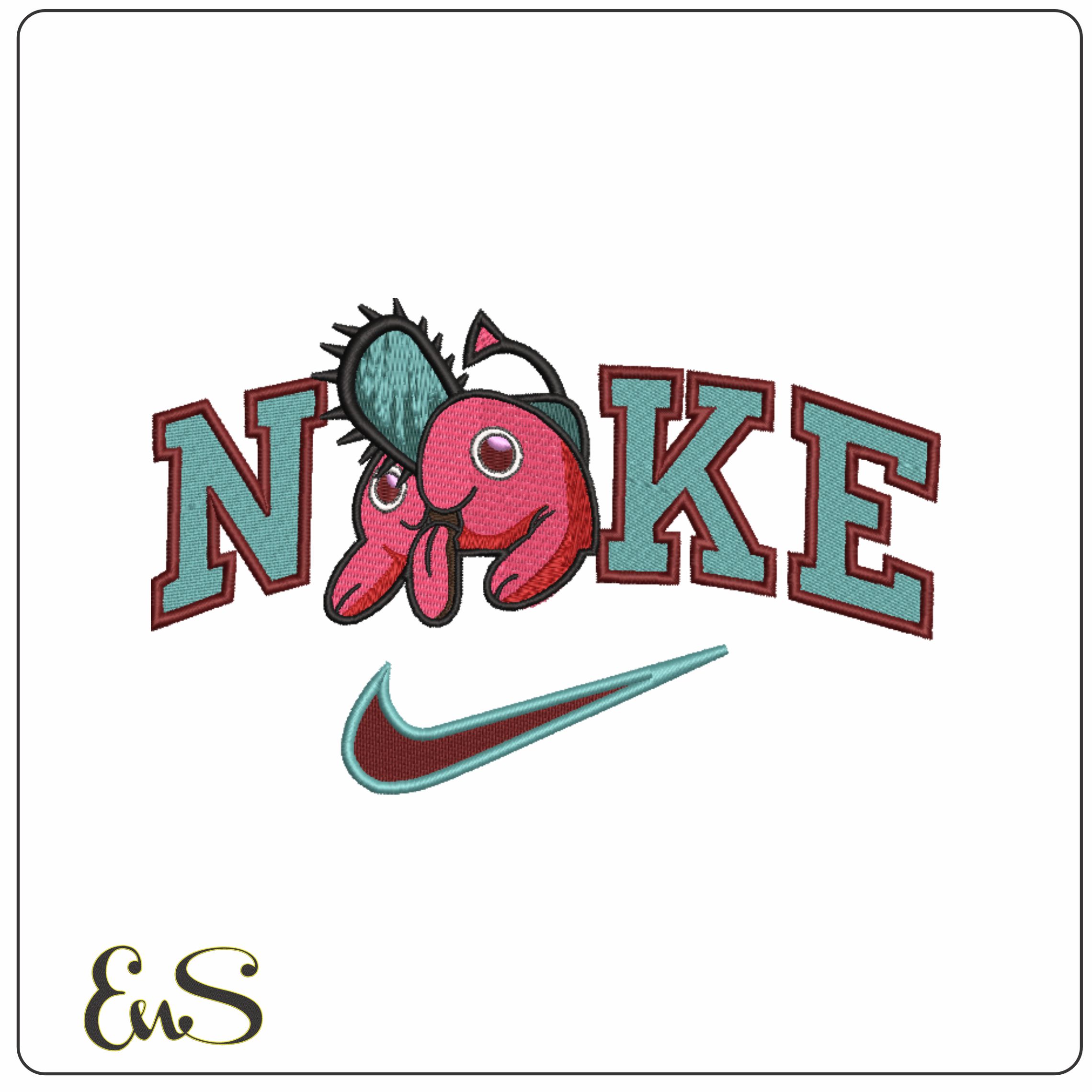 Nike Pochita-Nike embroidery design file - instant download