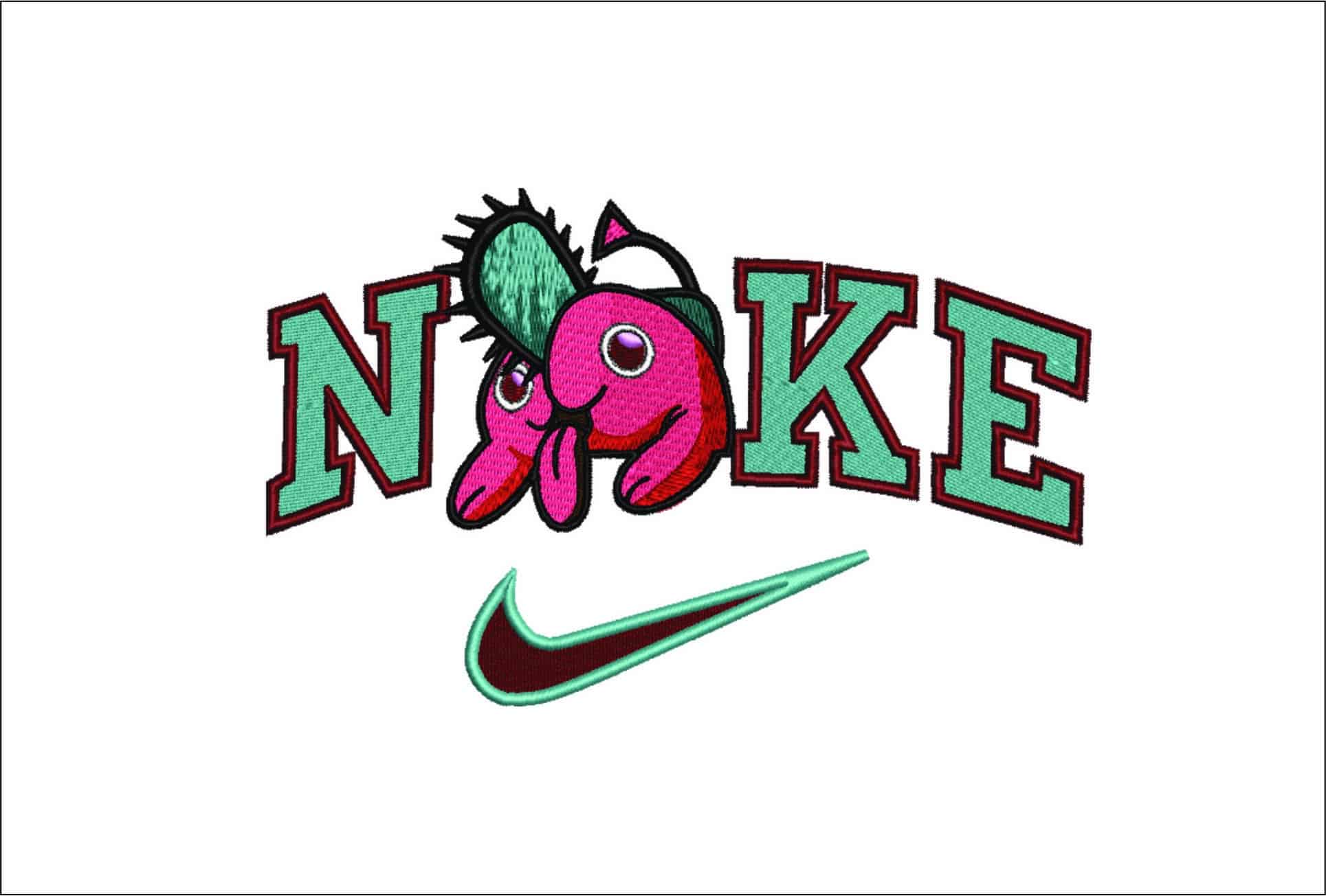 Nike Pochita-Nike embroidery design file - instant download