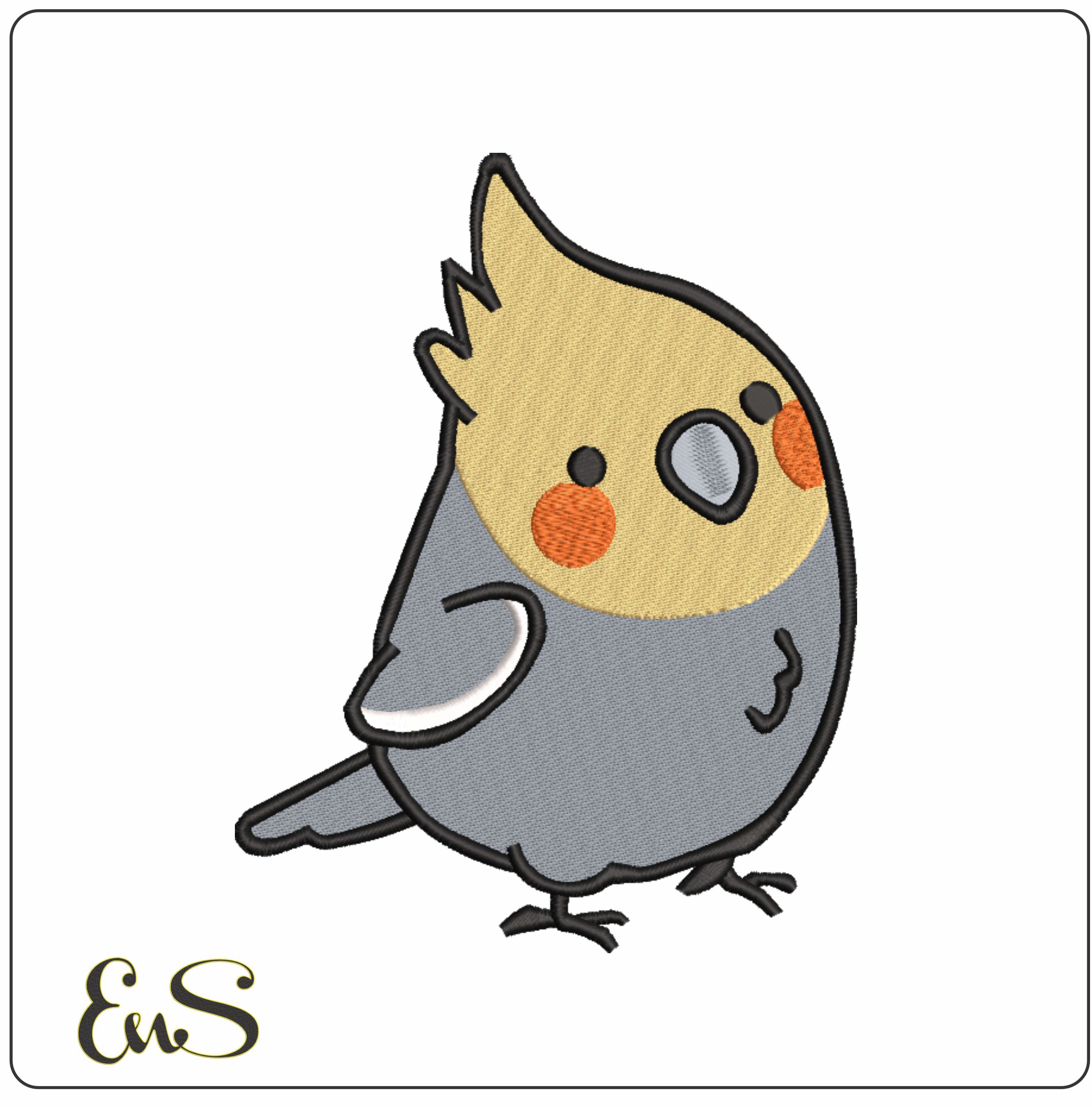 Bird Children- Elegant embroidery design file - instant download