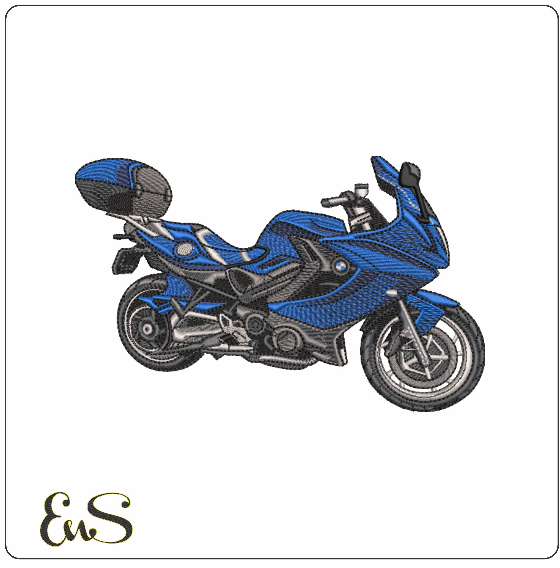 BMW F800 GT 2013- Elegant embroidery design file - instant download
