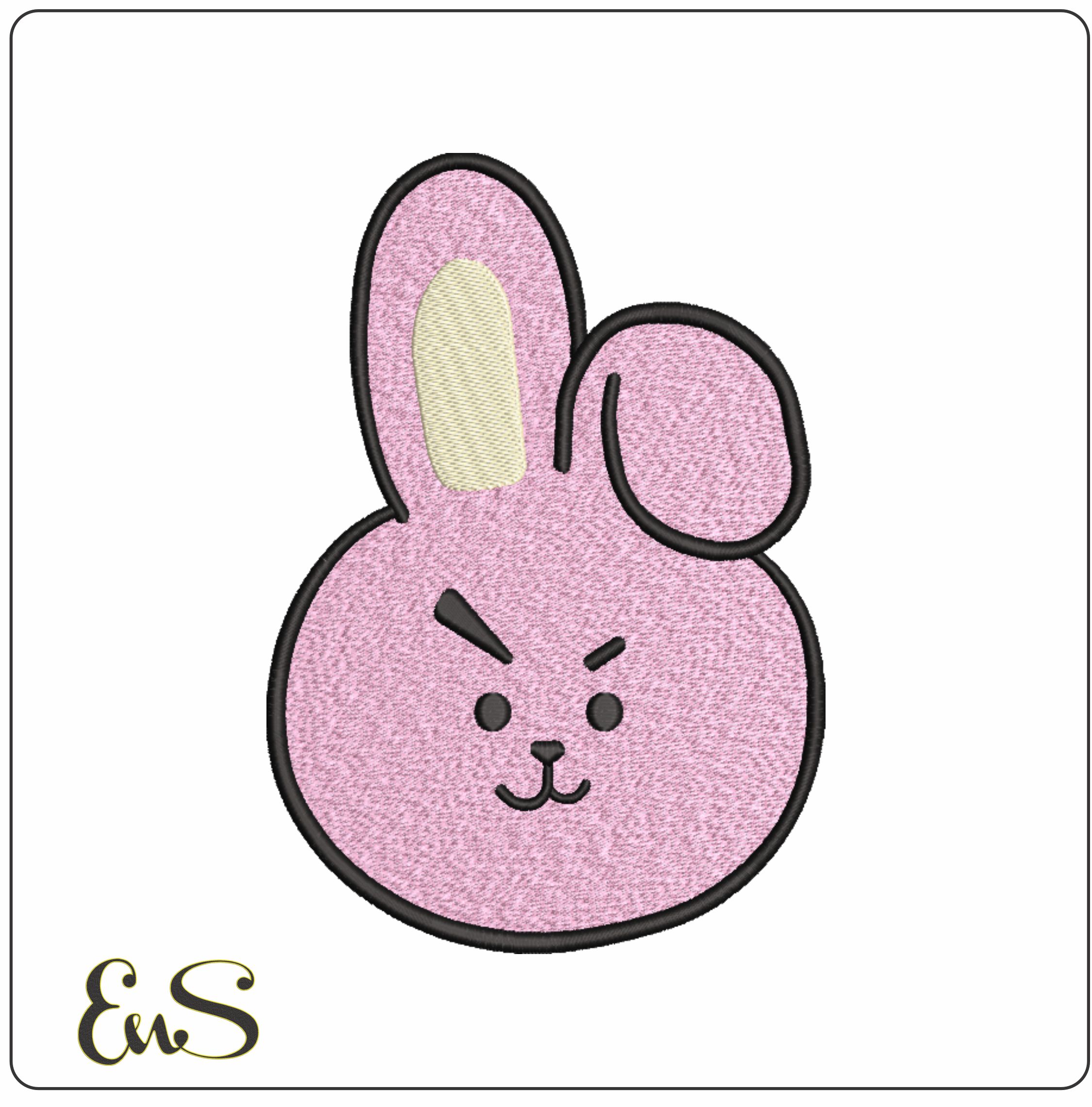 BTS Kookie- Elegant embroidery design file - instant download