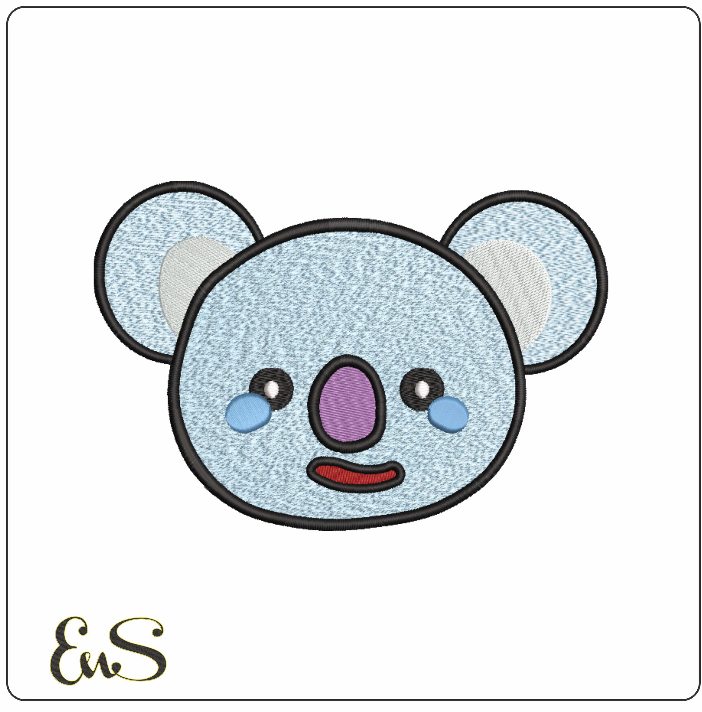BTS Koya- Elegant embroidery design file - instant download