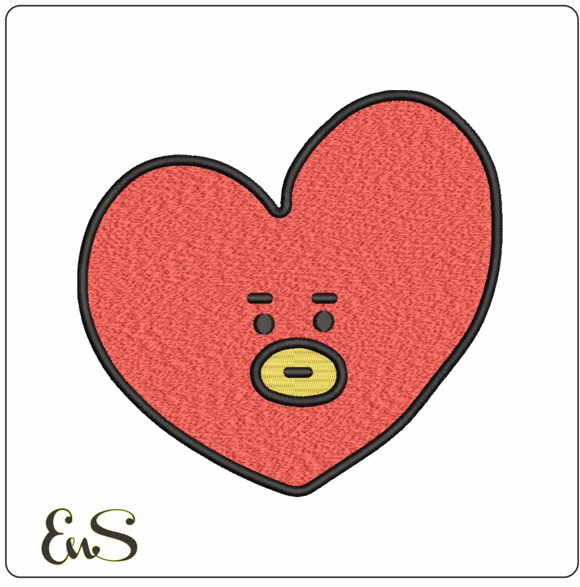 Bts Tata- Elegant embroidery design file - instant download