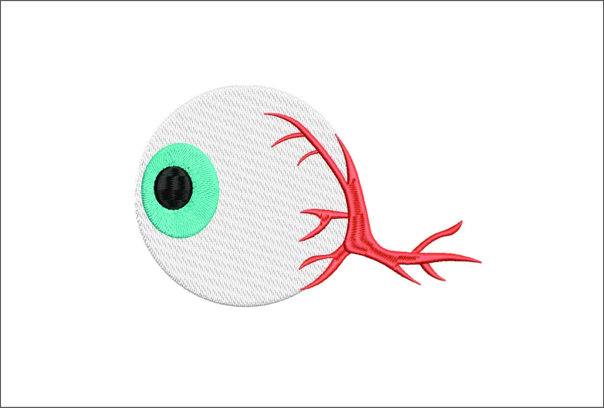 Eyeball- Elegant embroidery design file - instant download