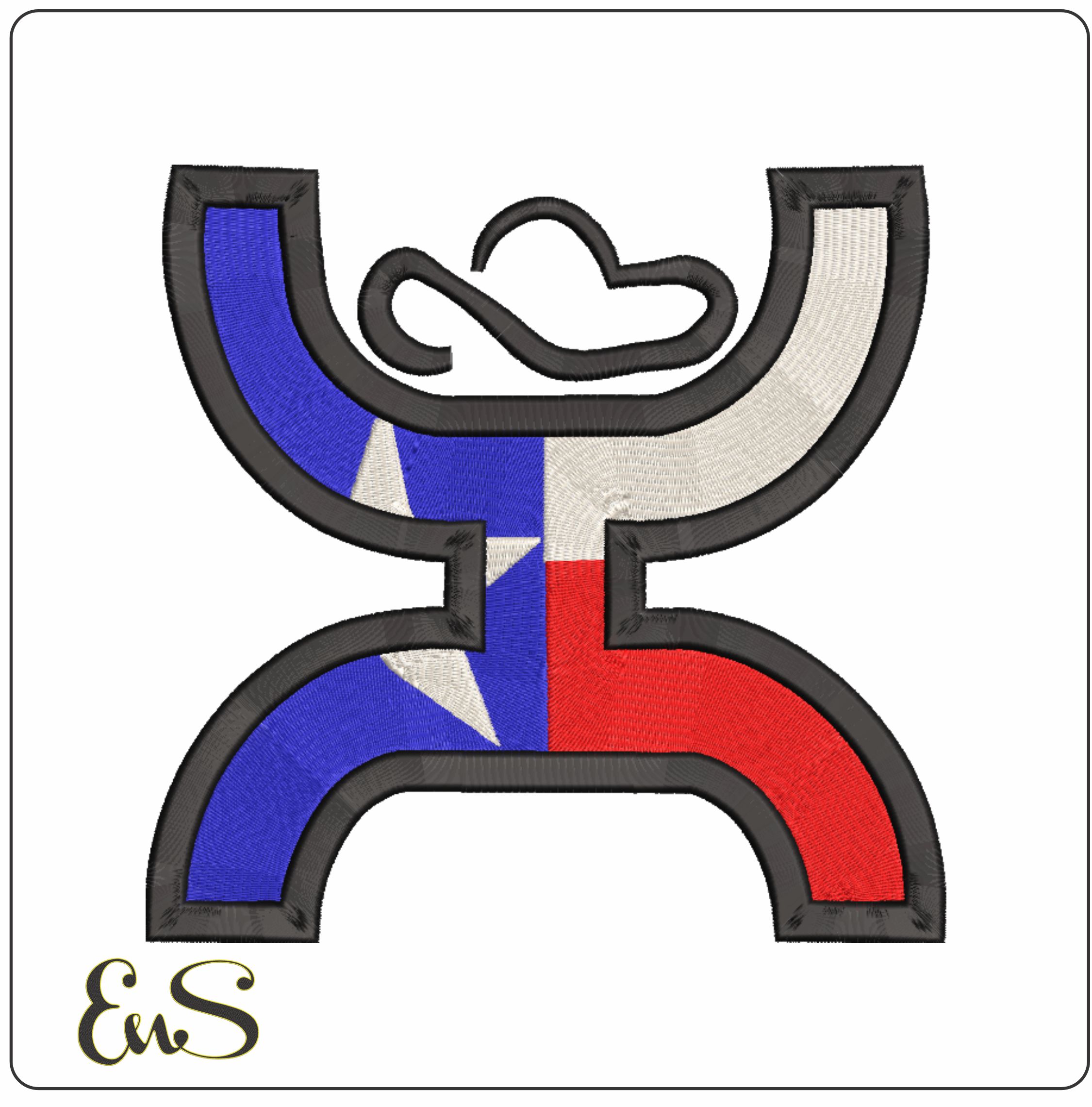 Hooey Texas Man- Elegant embroidery design file - instant download