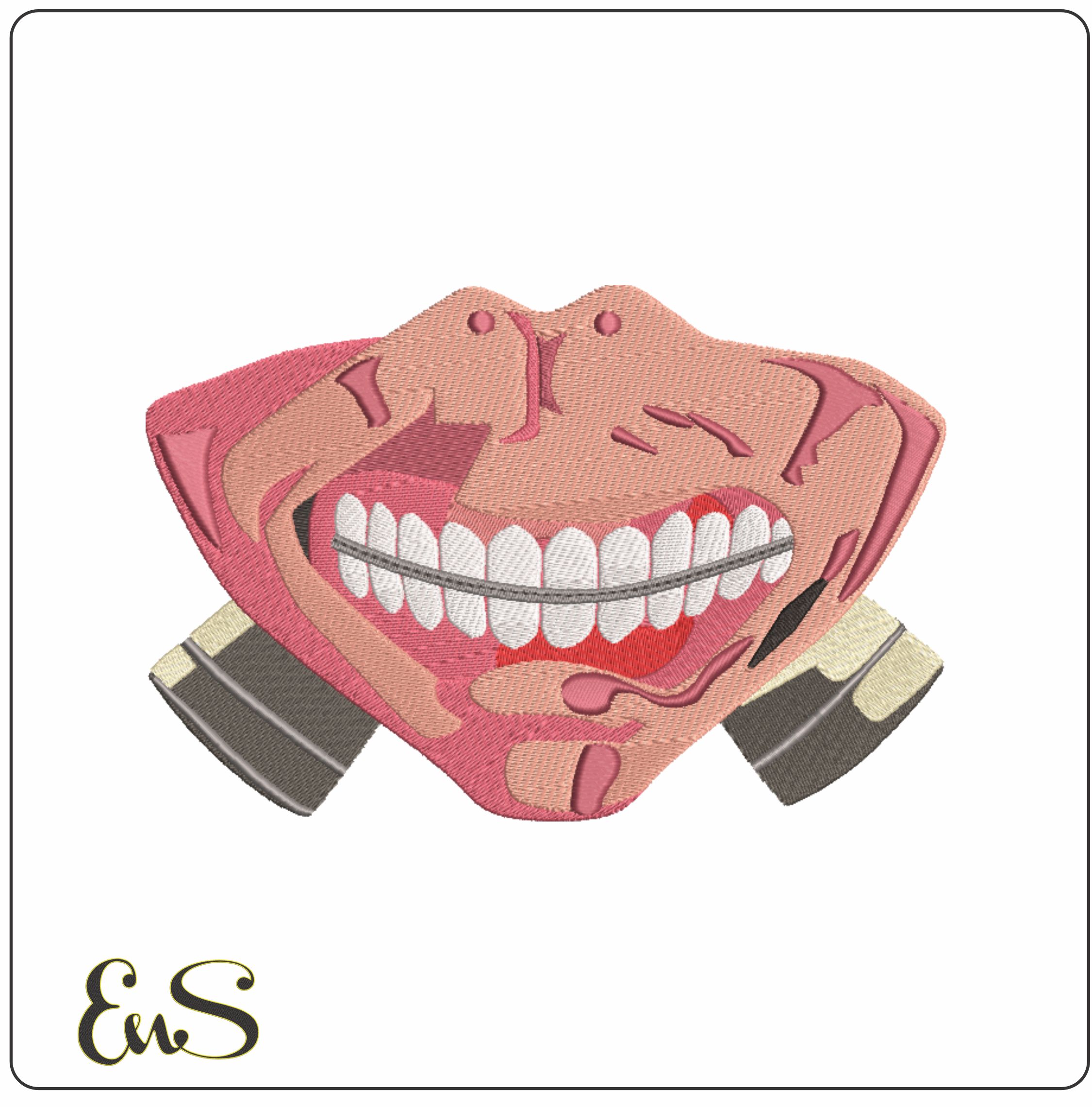 Hot Lips- Elegant embroidery design file - instant download