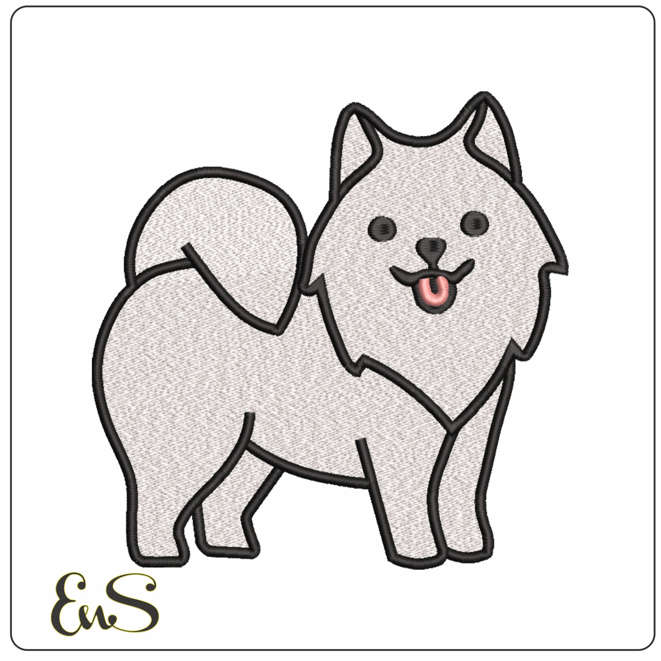 Huskie Dog Children- Elegant embroidery design file - instant download