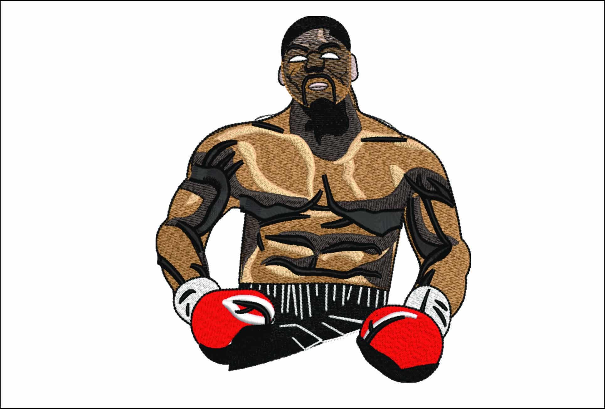 Iron Mike Tyson- Elegant embroidery design file - instant download