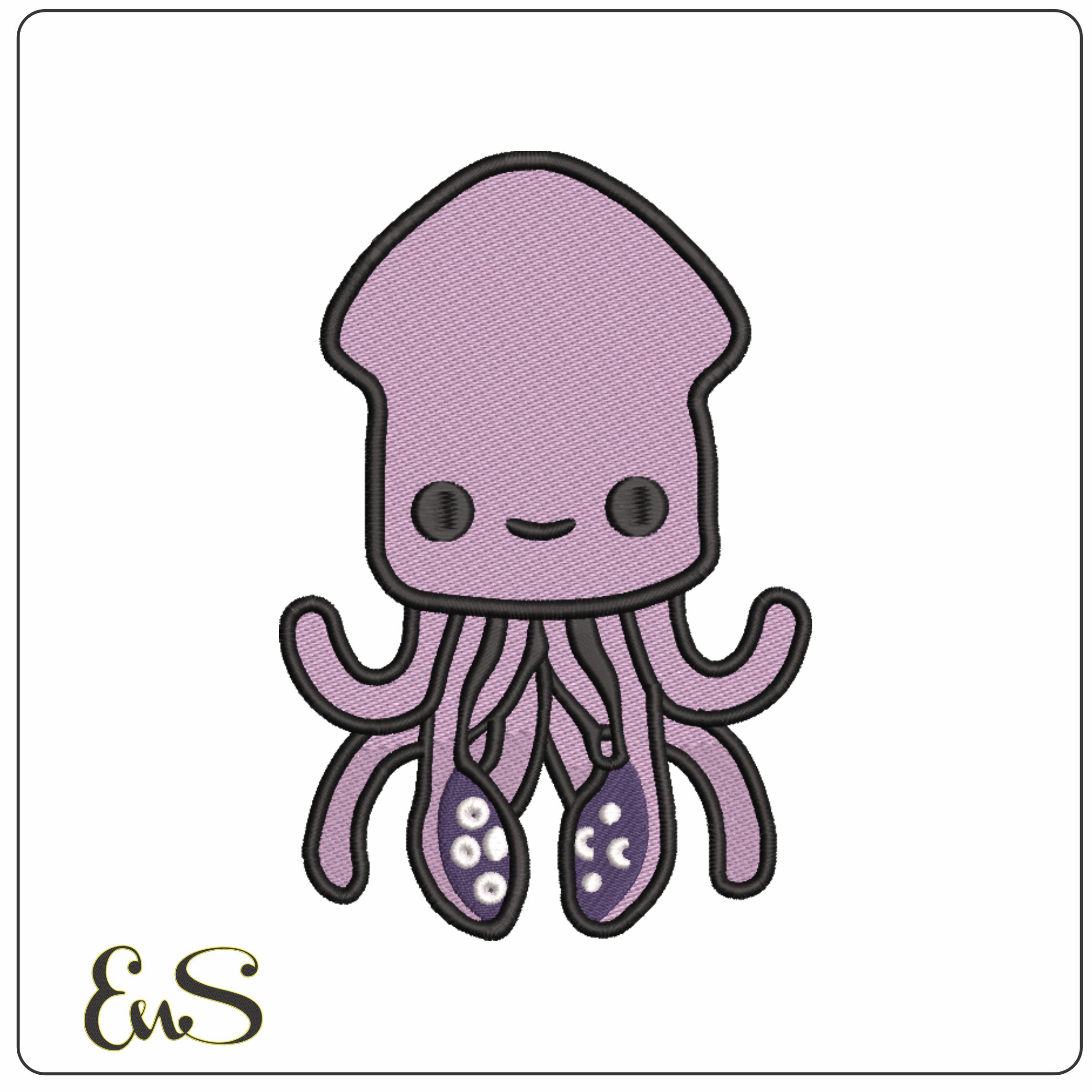 Jelly Fish- Elegant embroidery design file - instant download