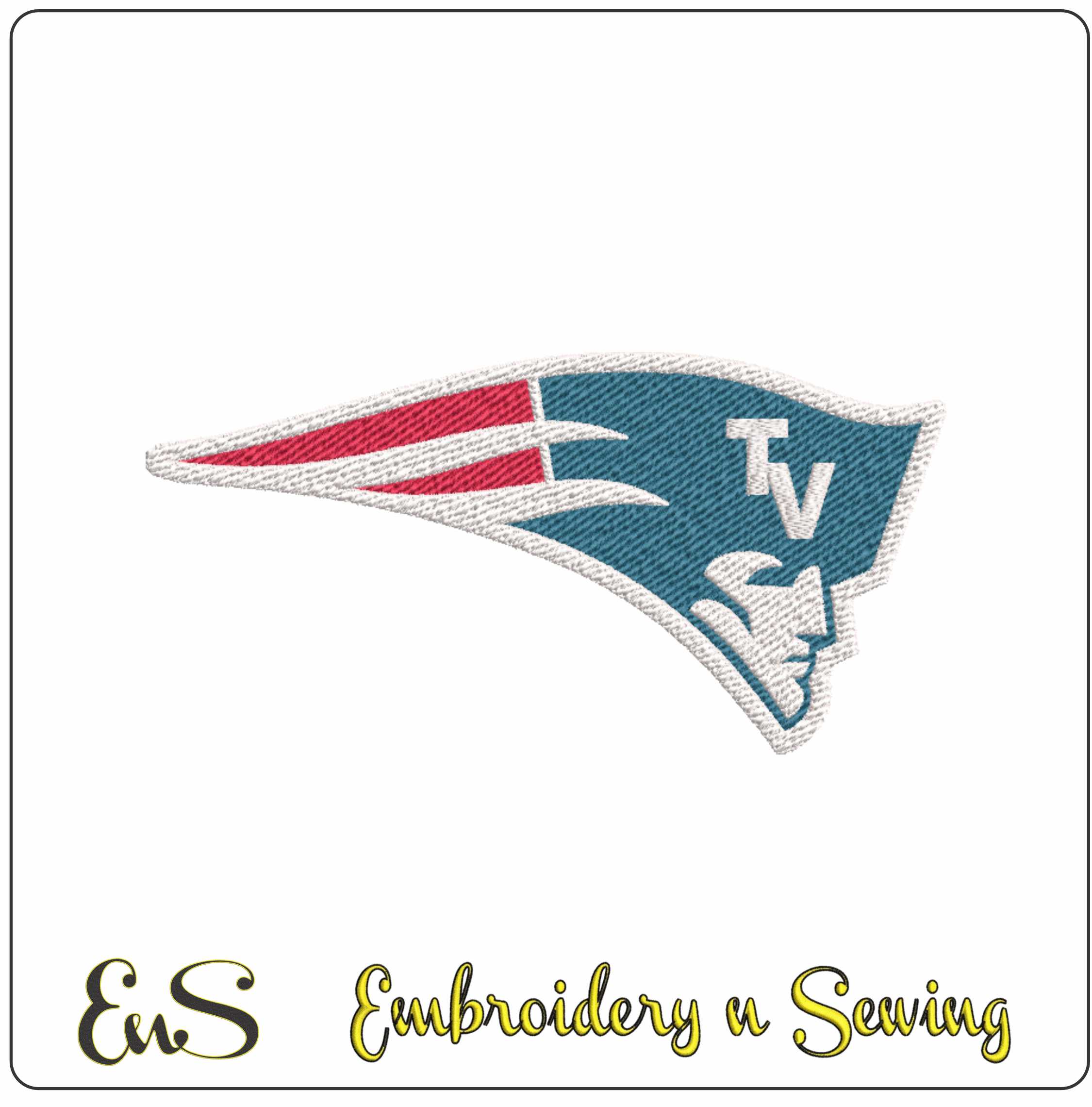 Tri Village embroidery Logo OH - Elegant embroidery design file - instant download