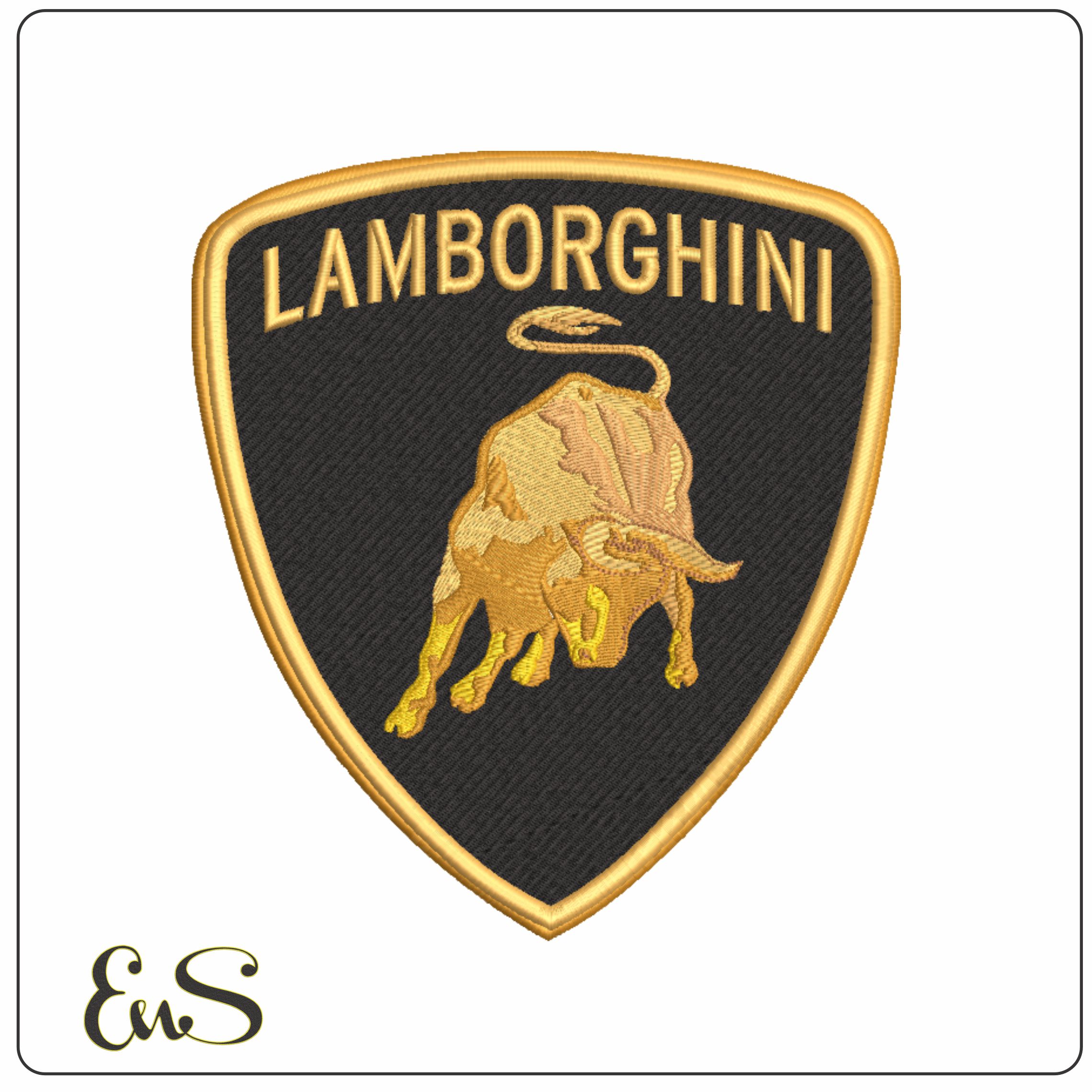 Lamborghini - Elegant embroidery design file - instant download