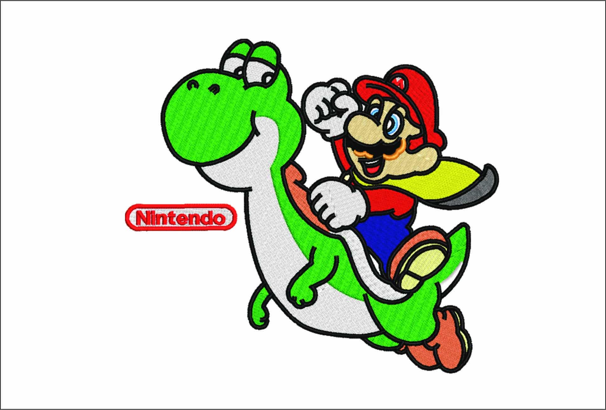Mario Nintendo- Elegant embroidery design file - instant download