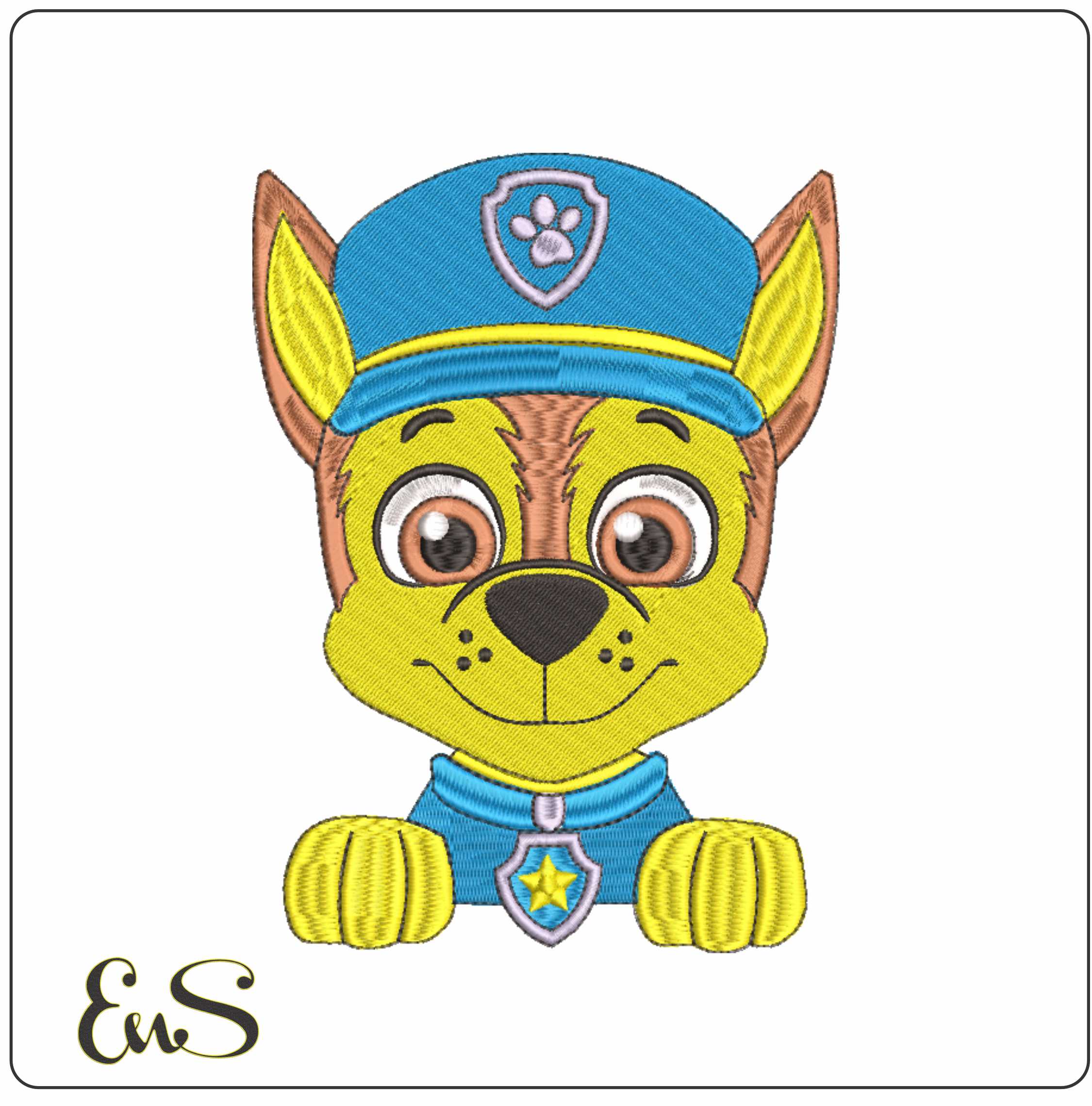 Paw Patrol Puppy- Elegant embroidery design file - instant download