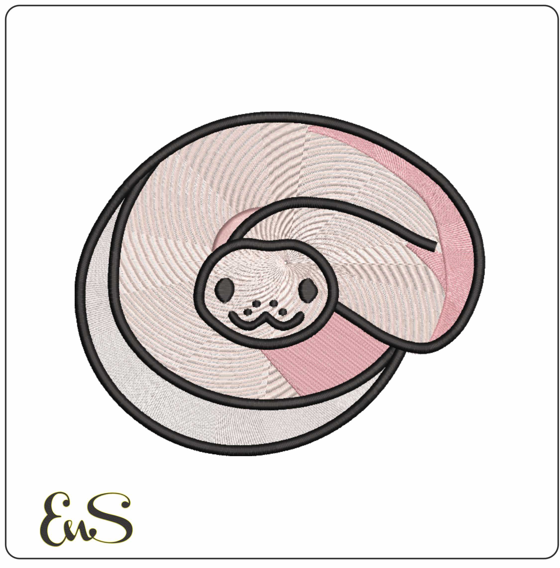 Snake Children- Elegant embroidery design file - instant download