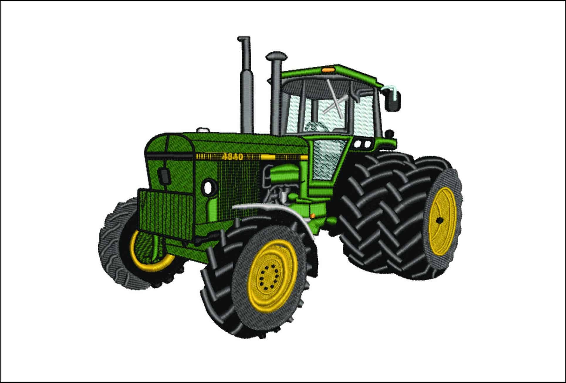 Tractor- Elegant embroidery design file - instant download