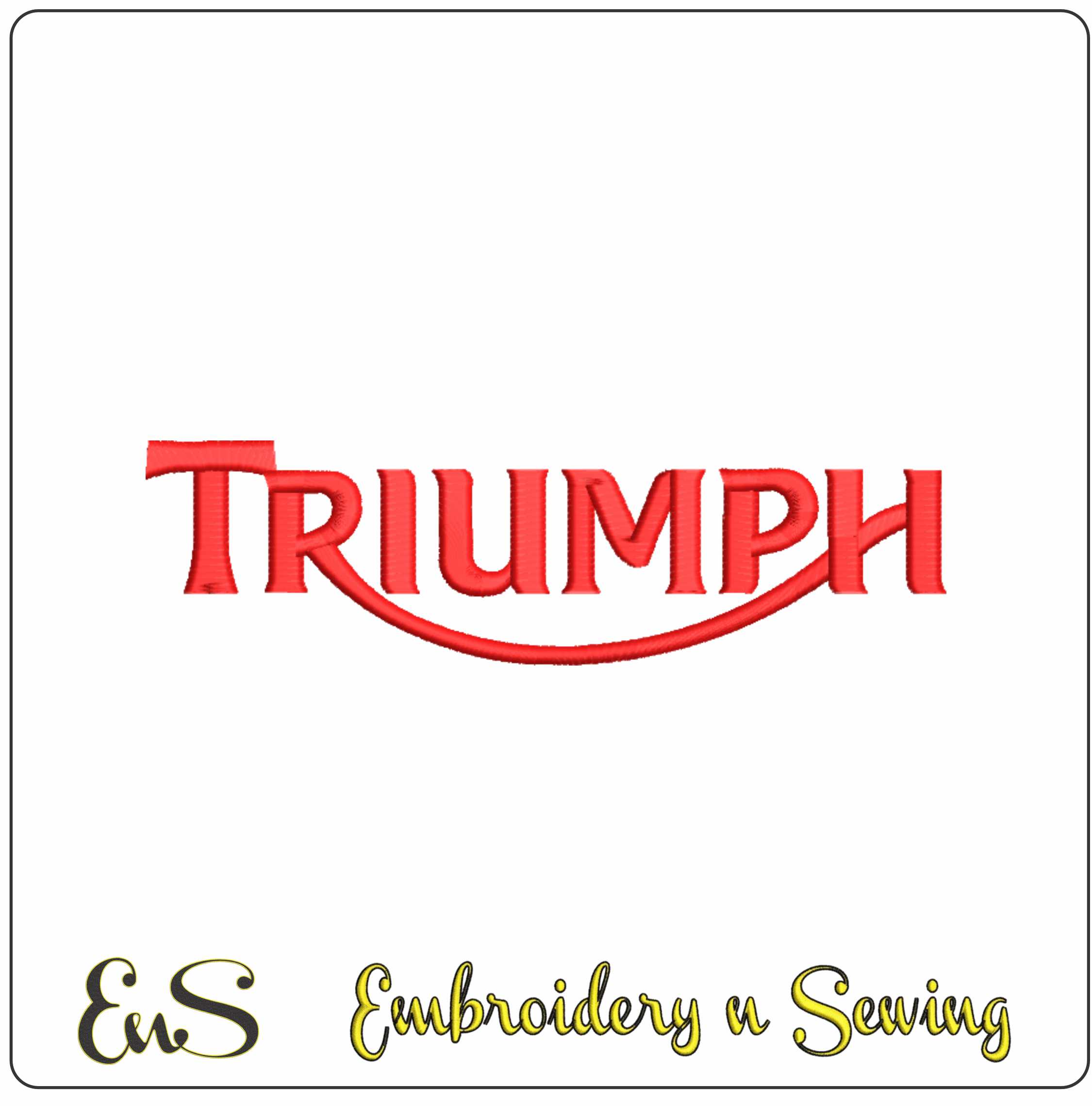 Triumph- Elegant embroidery design file - instant download